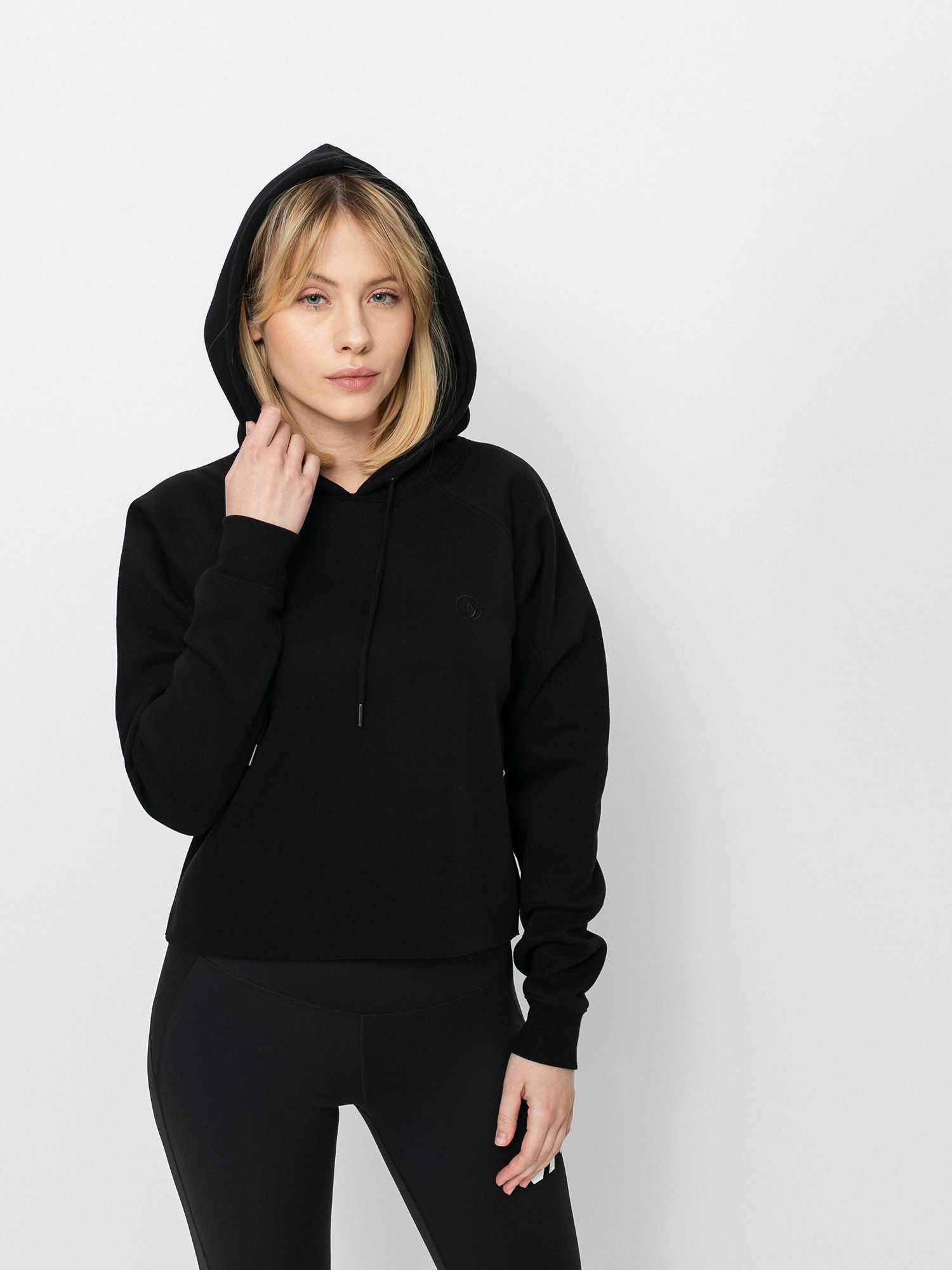 Bluza z kapturem Volcom Truly Stoked HD Wmn (black)