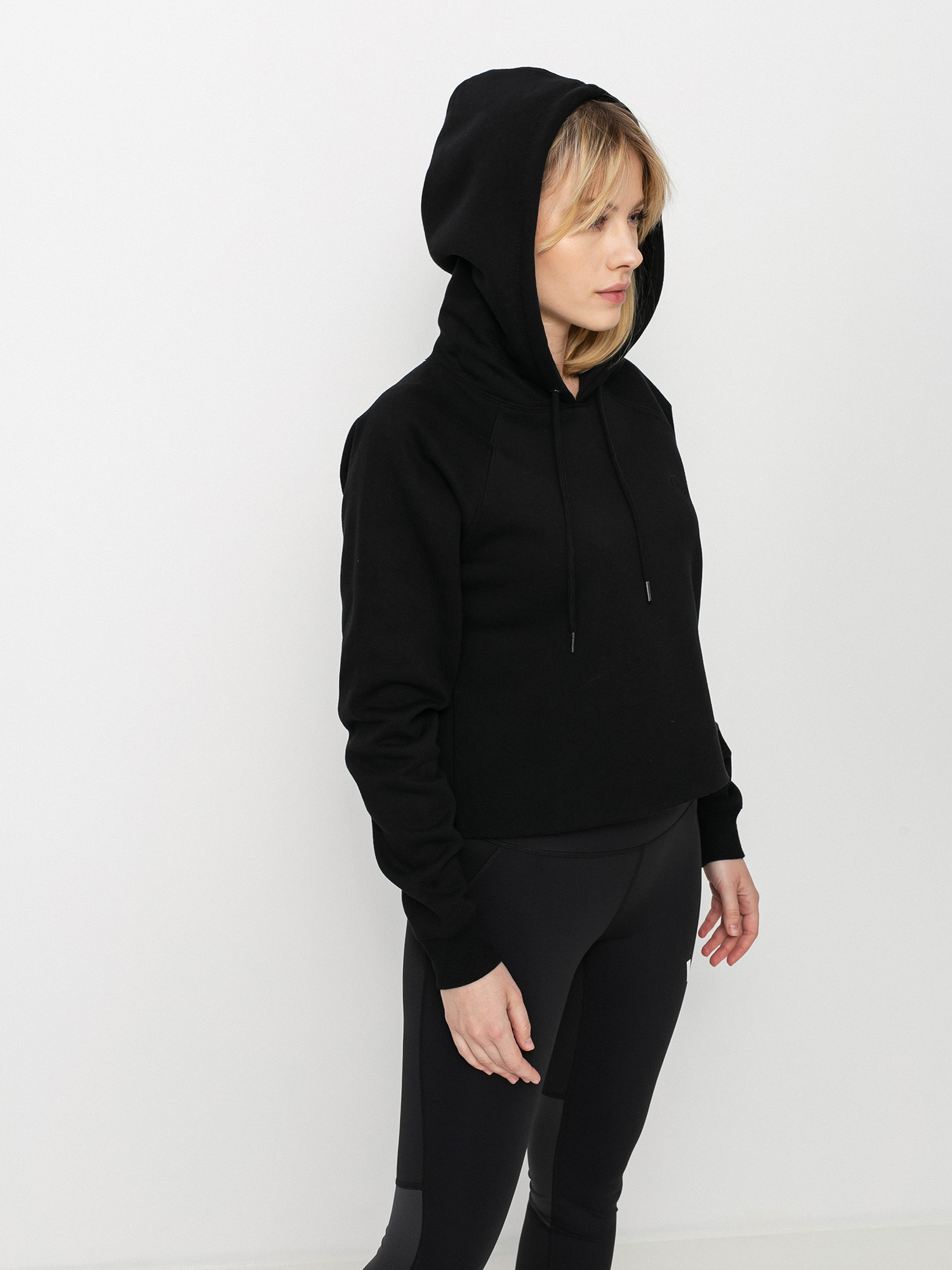 Bluza z kapturem Volcom Truly Stoked HD Wmn (black)