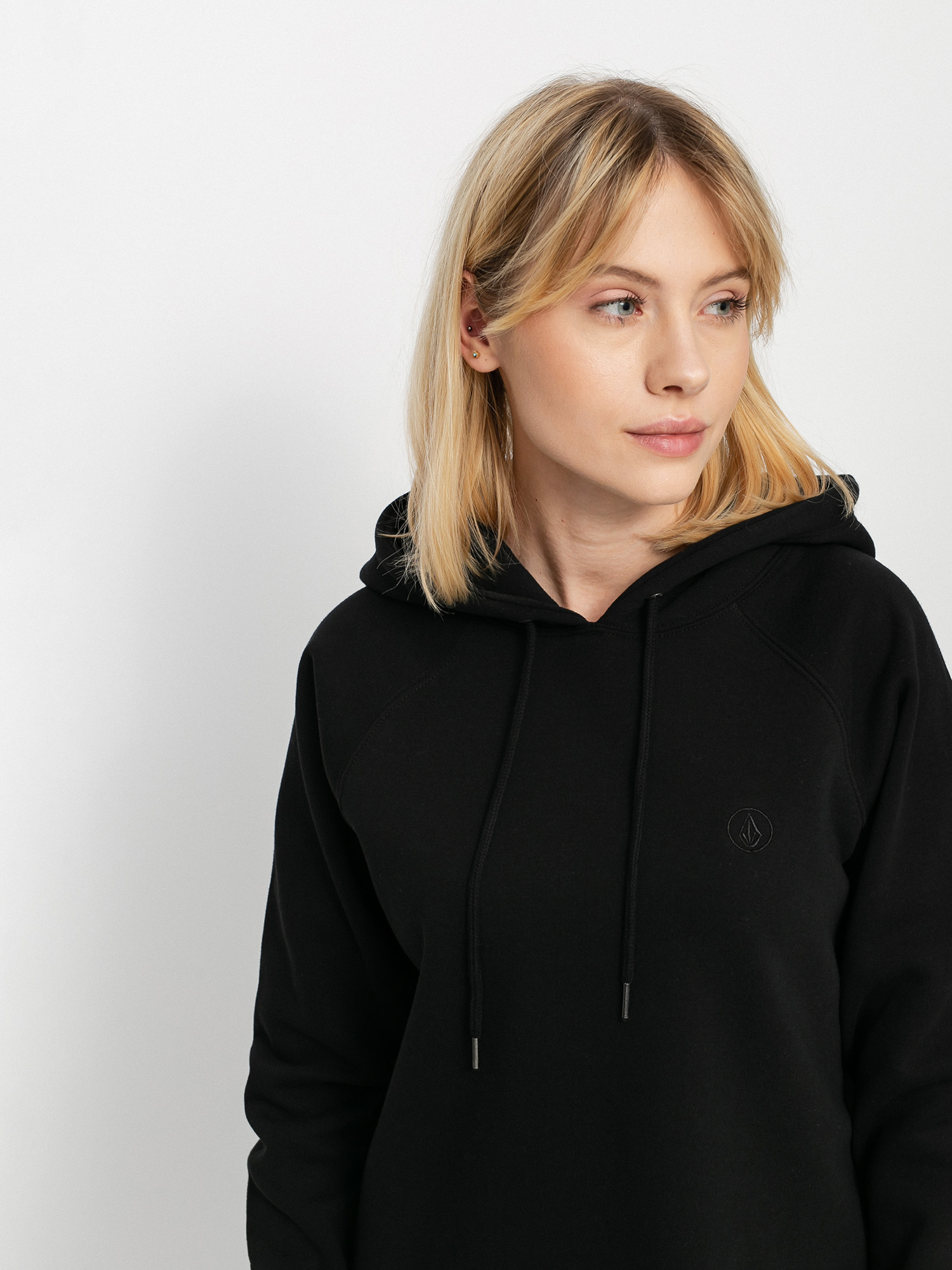 Bluza z kapturem Volcom Truly Stoked HD Wmn (black)