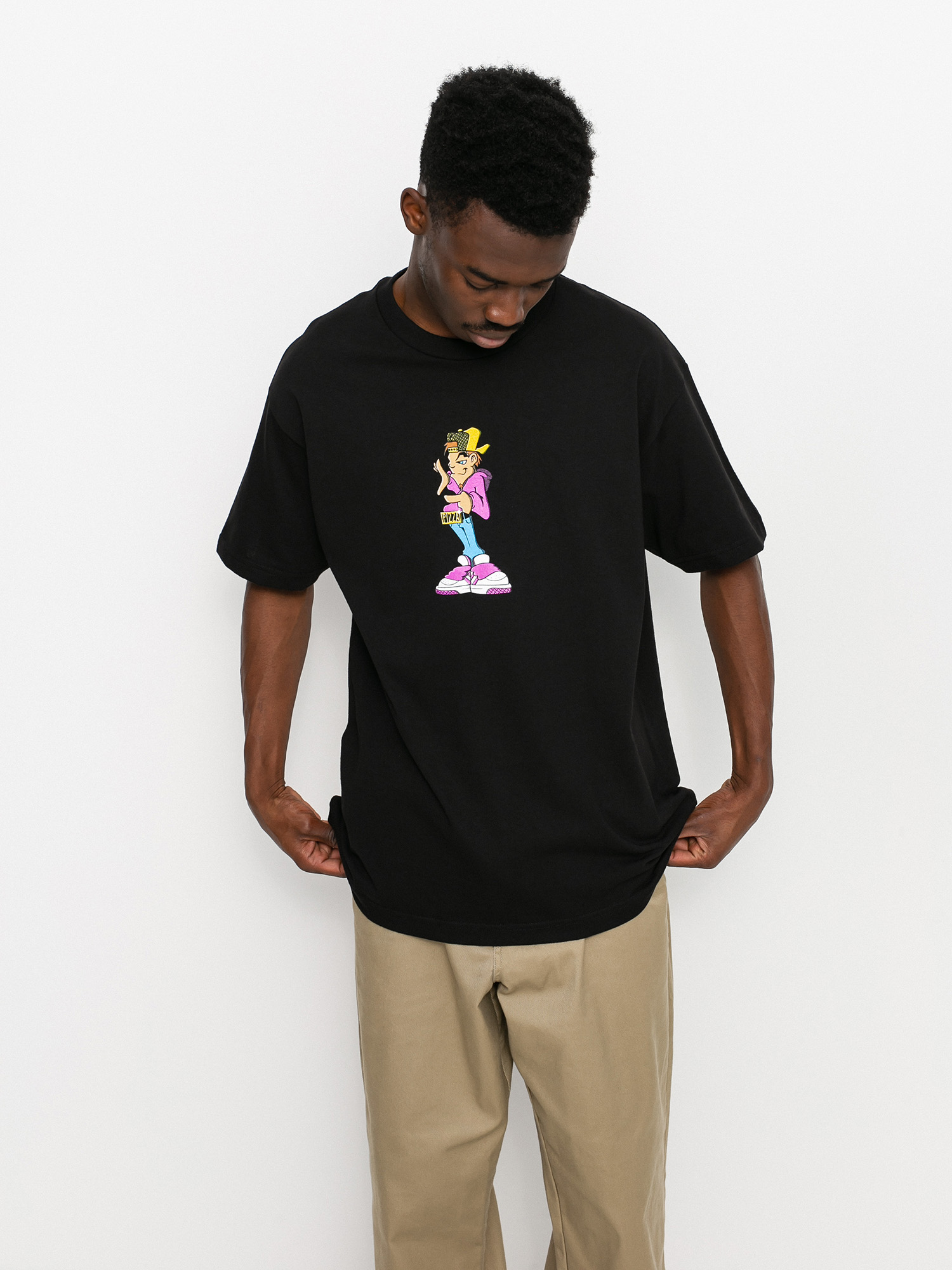 T-shirt Pizza Skateboards P Boy (black)