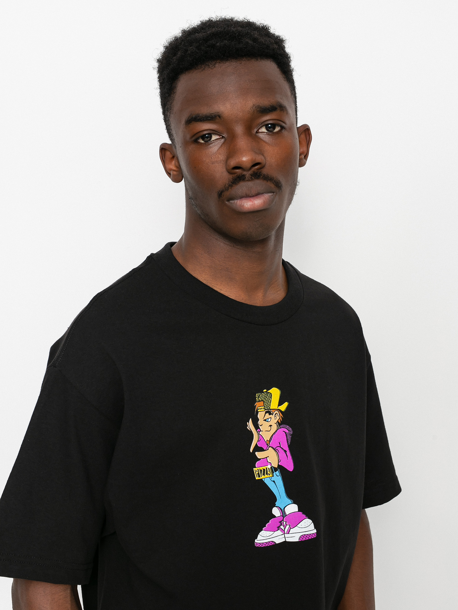 T-shirt Pizza Skateboards P Boy (black)