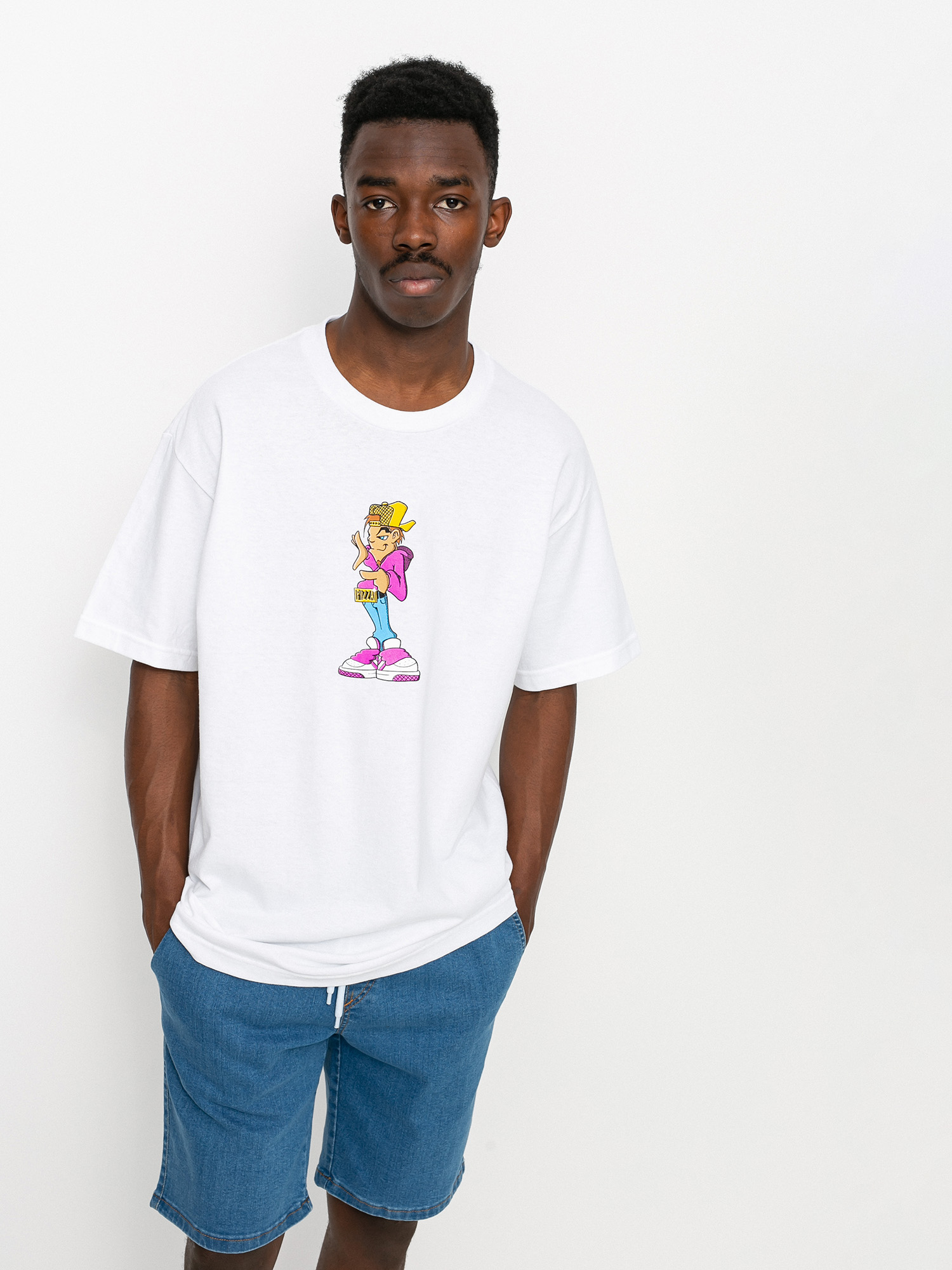 T-shirt Pizza Skateboards P Boy (white)