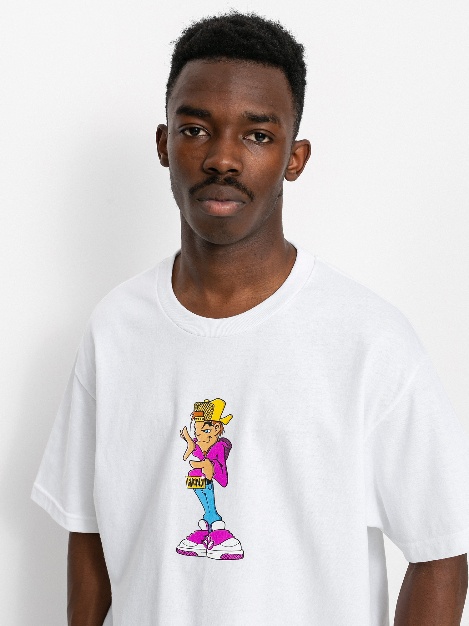 T-shirt Pizza Skateboards P Boy (white)