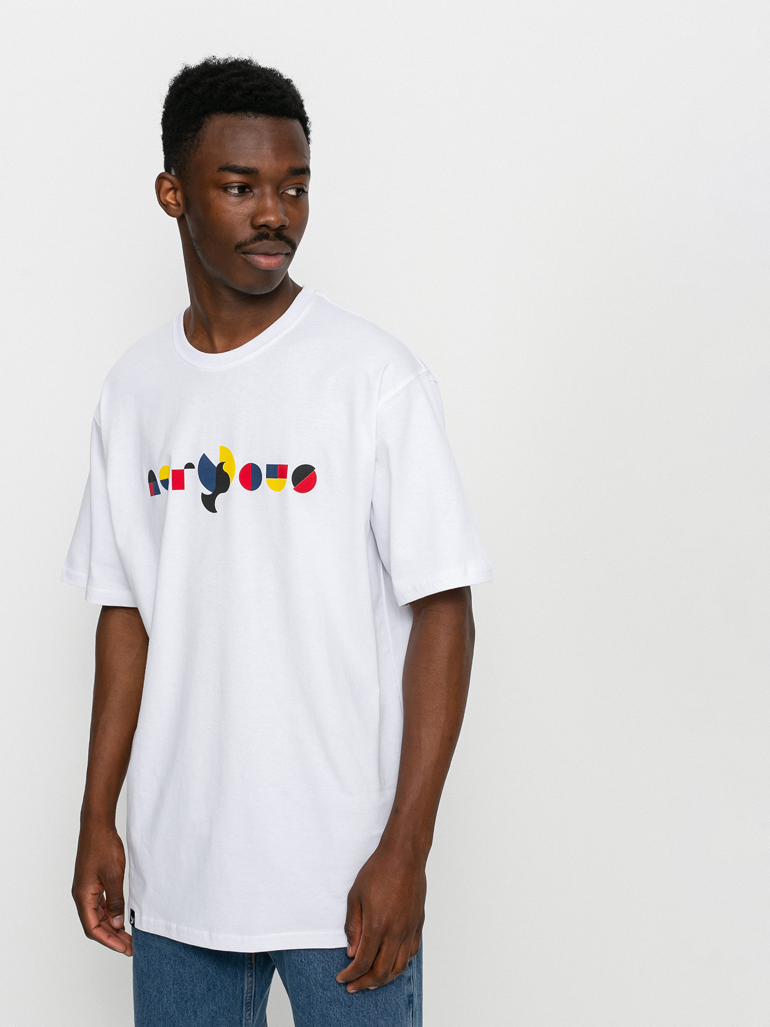 T-shirt Nervous Geo (white)