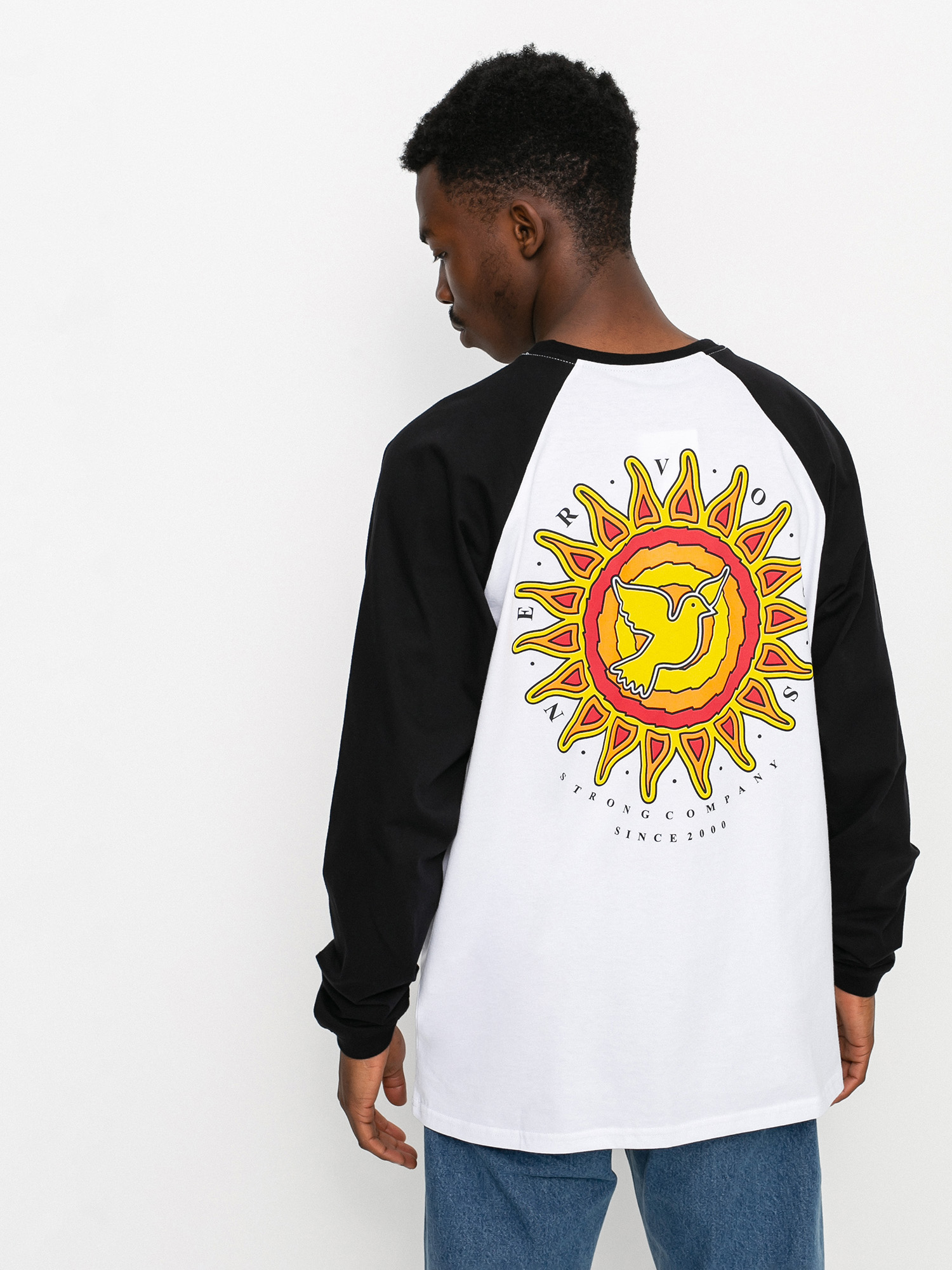 Longsleeve Nervous Sun (black/white)