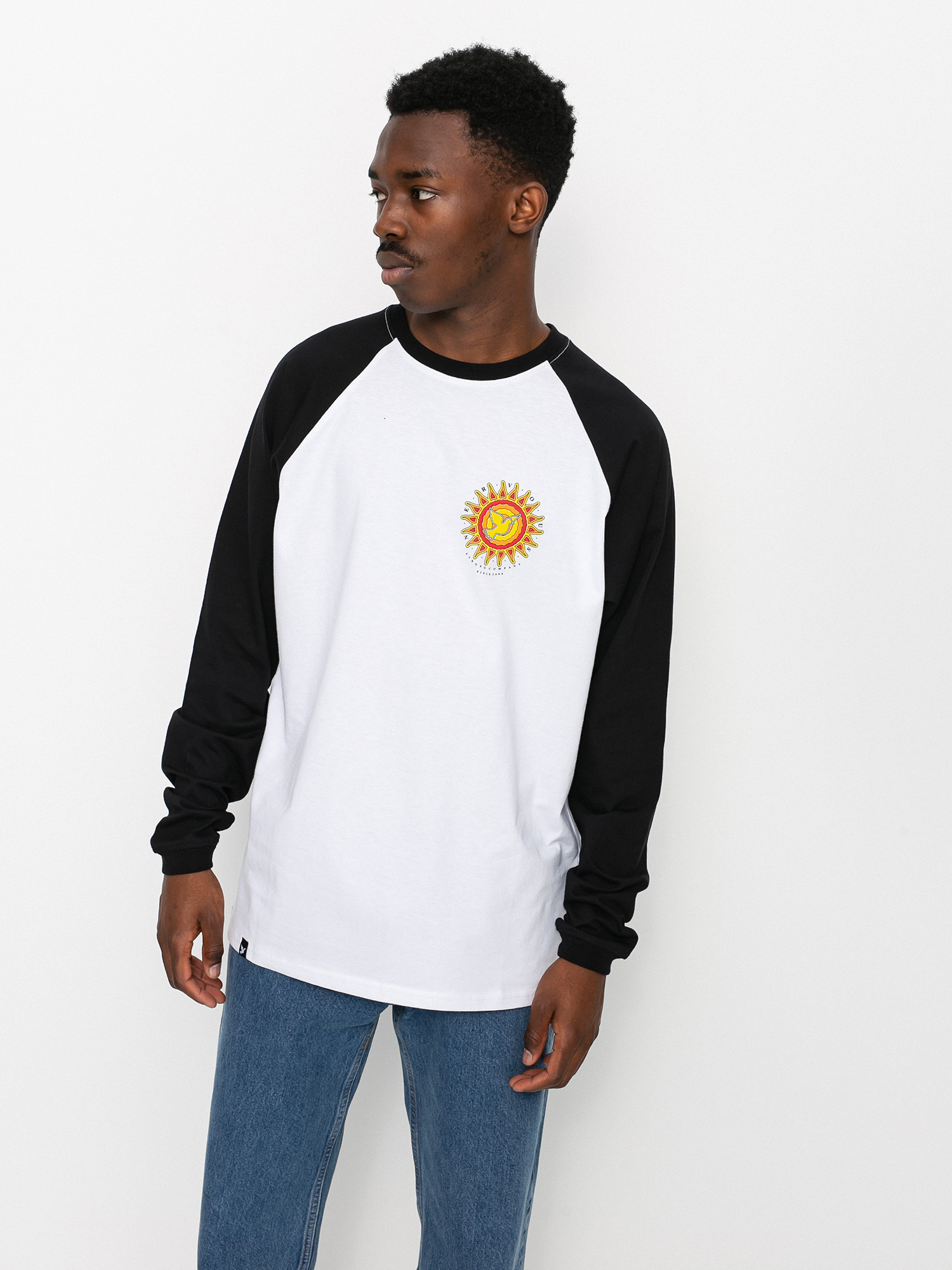 Longsleeve Nervous Sun (black/white)