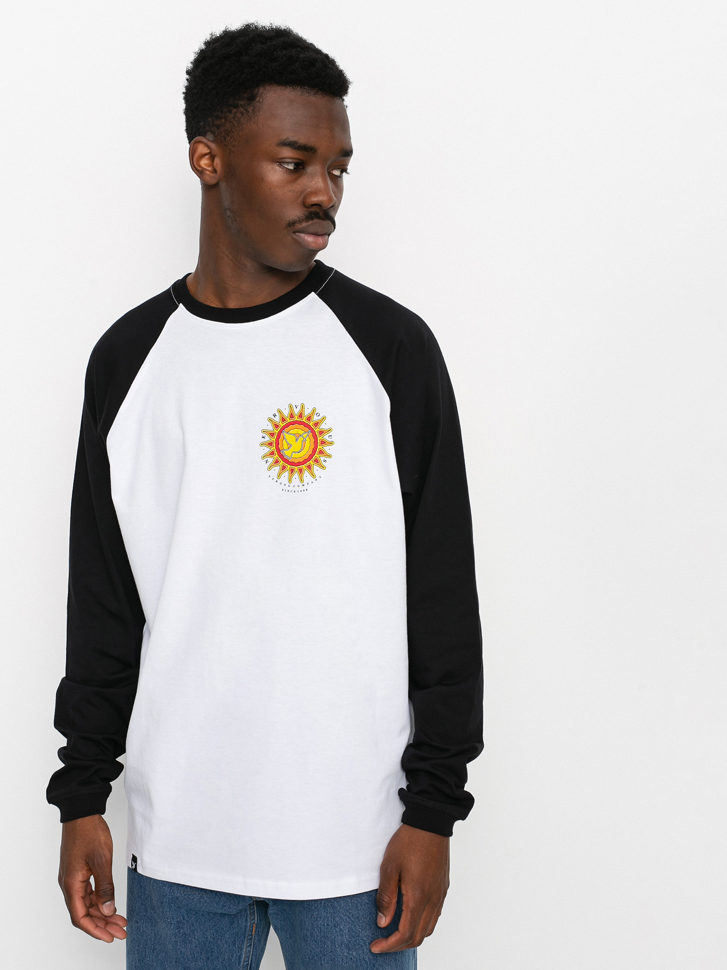 Longsleeve Nervous Sun (black/white)