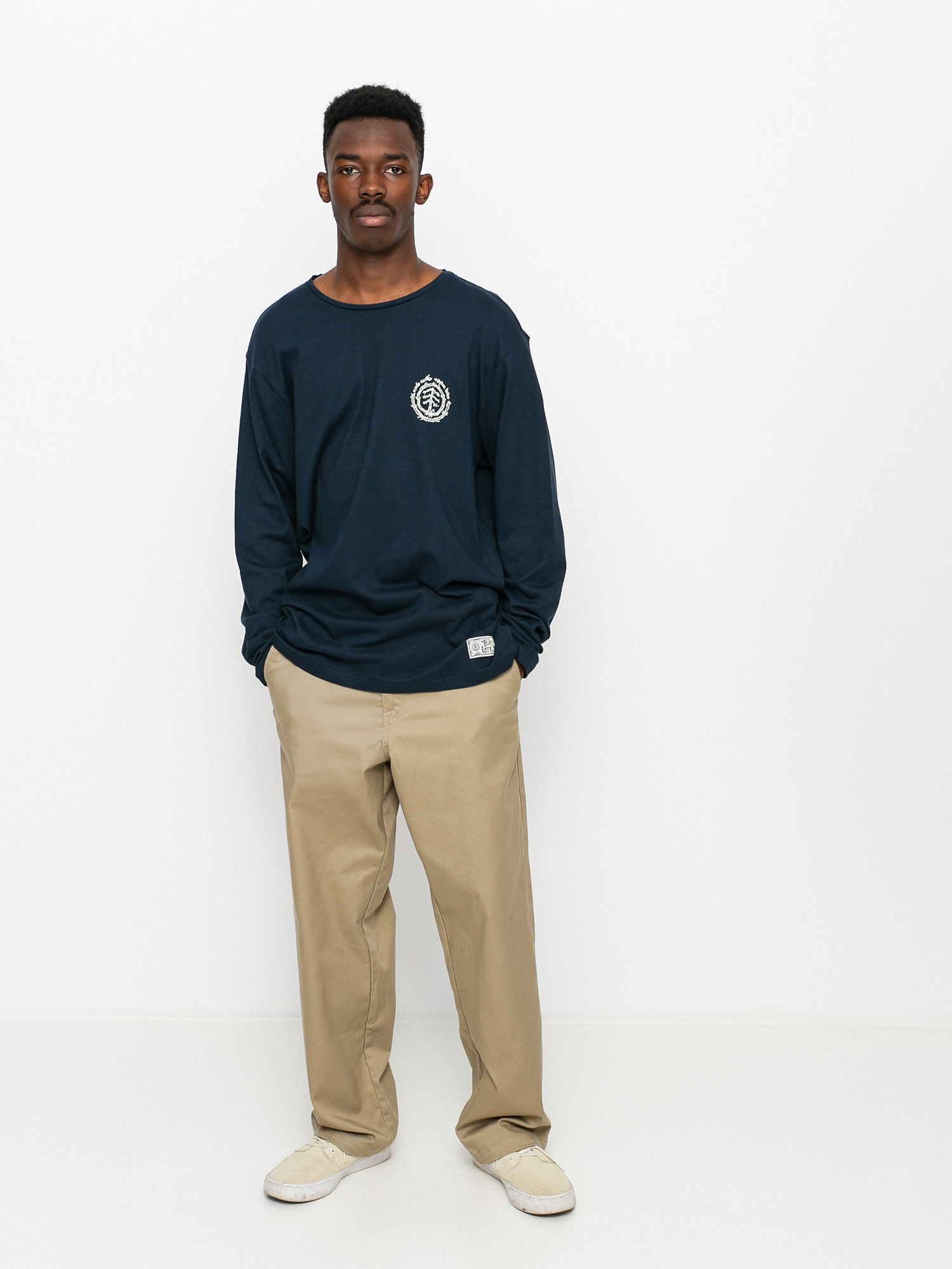 Longsleeve Element Too Late Logo (eclipse navy)