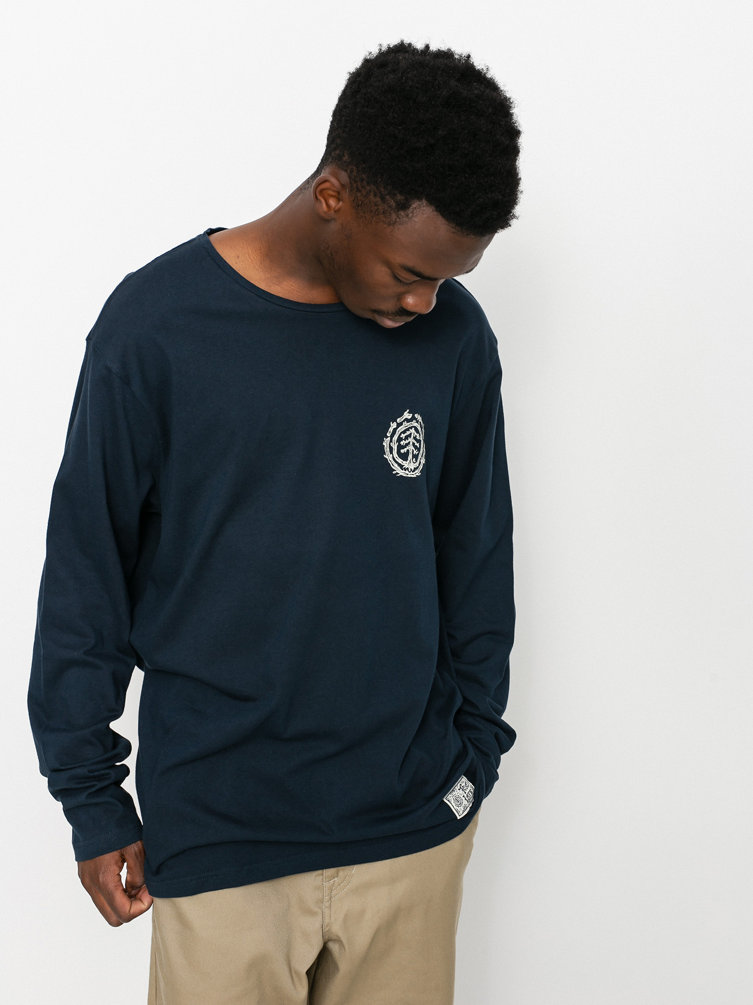 Longsleeve Element Too Late Logo (eclipse navy)
