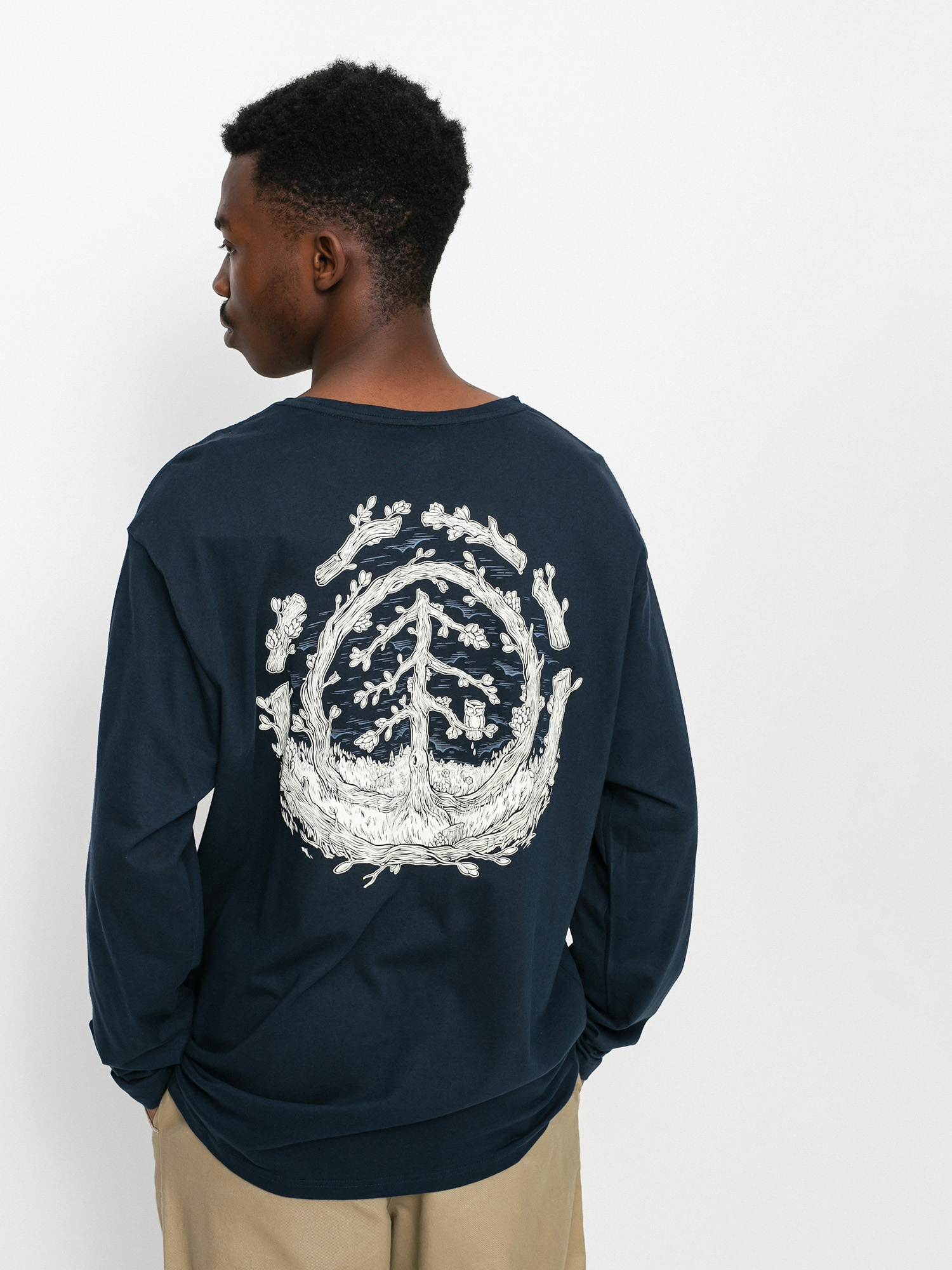 Longsleeve Element Too Late Logo (eclipse navy)