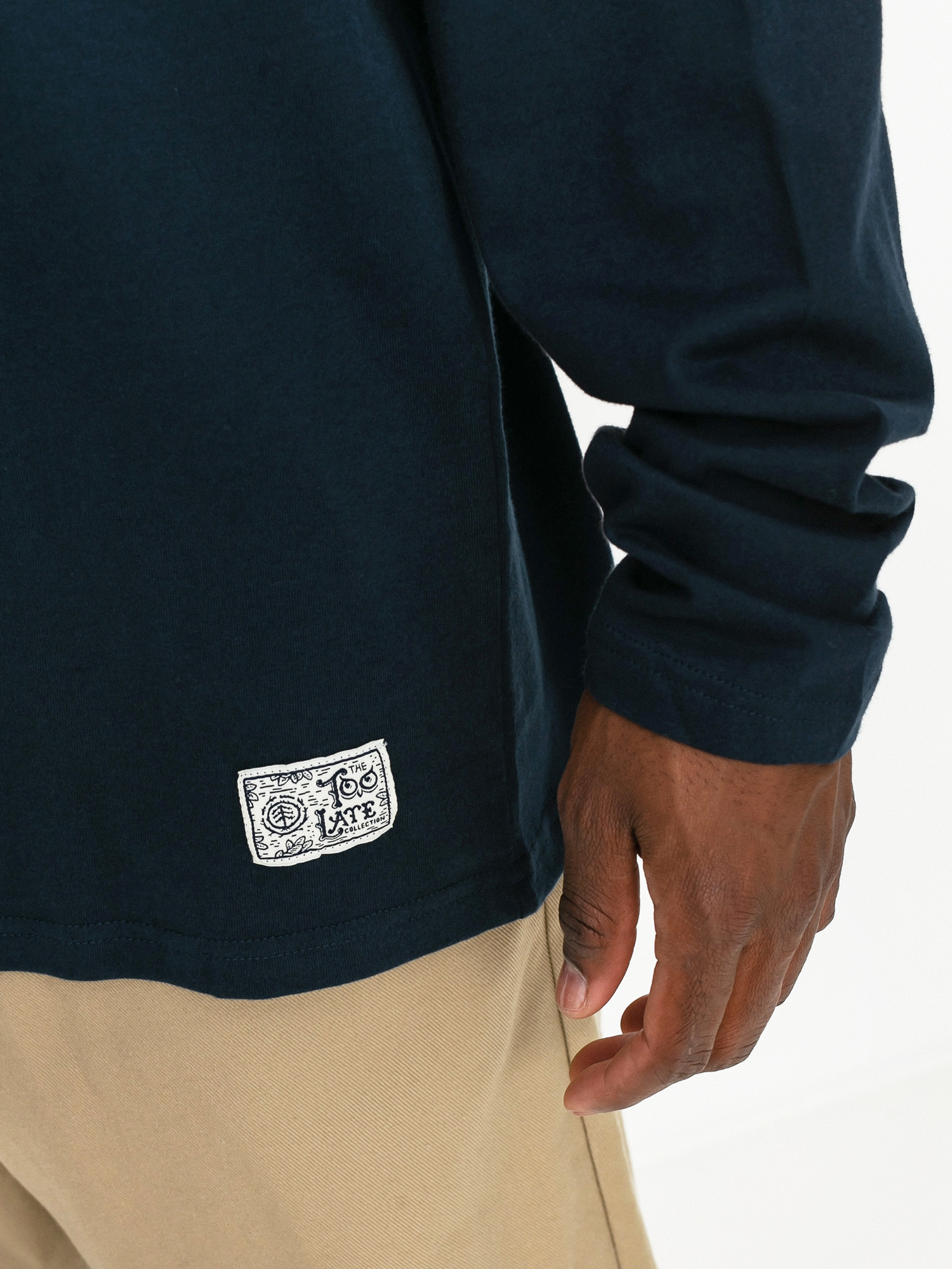Longsleeve Element Too Late Logo (eclipse navy)