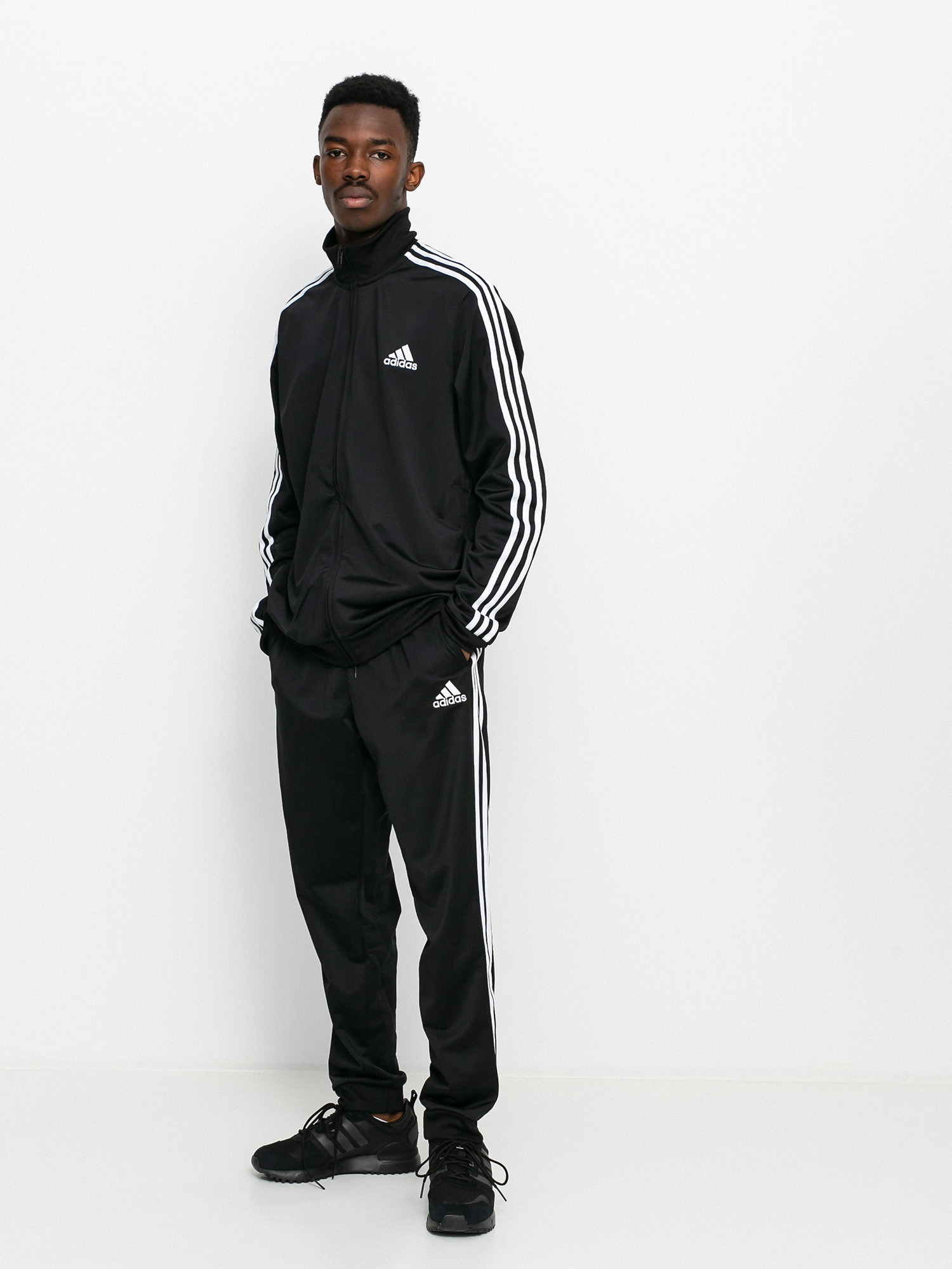 Dres Adidas Essentials 3 Stripes (black/white)