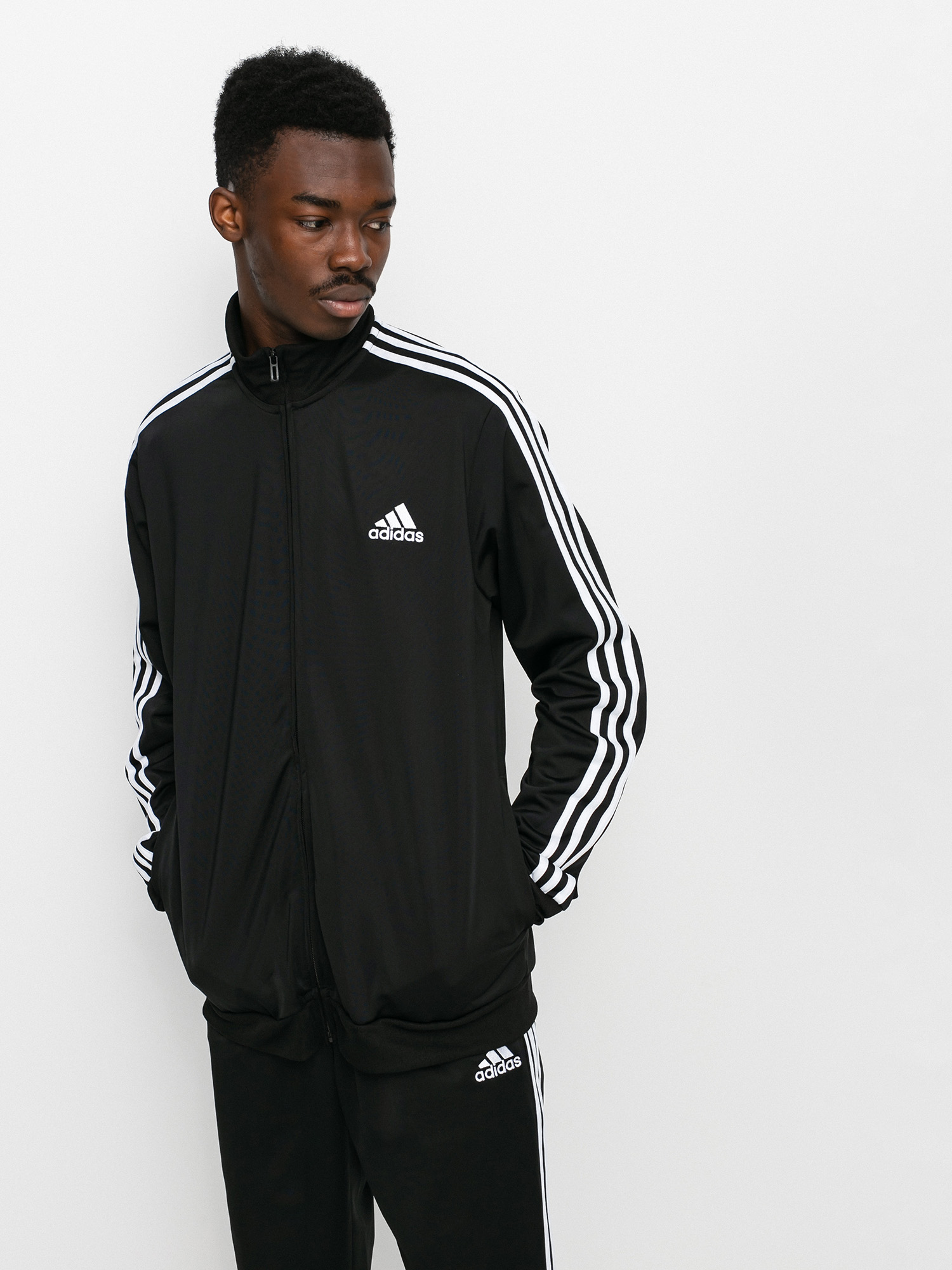 Dres Adidas Essentials 3 Stripes (black/white)