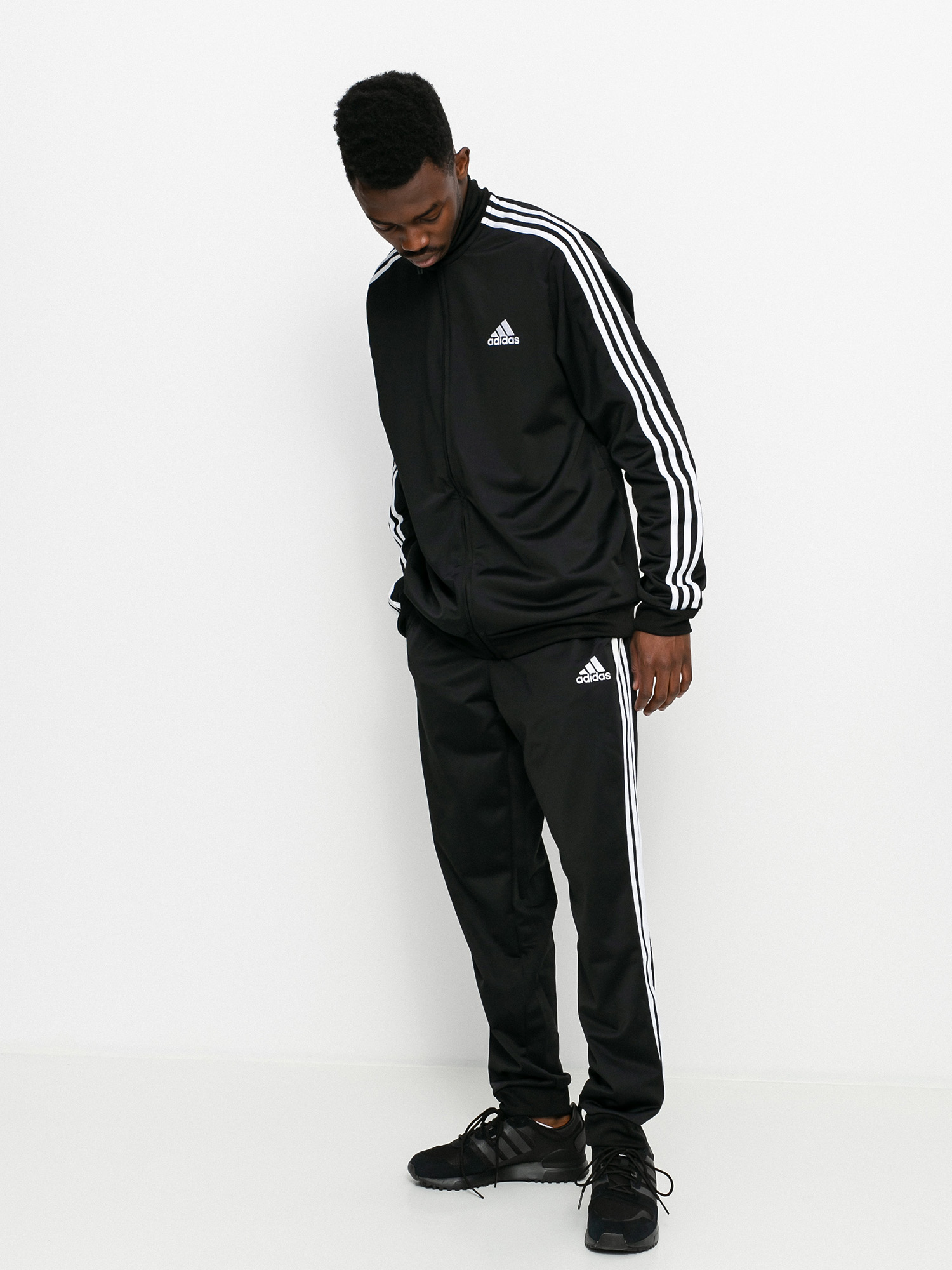 Dres Adidas Essentials 3 Stripes (black/white)