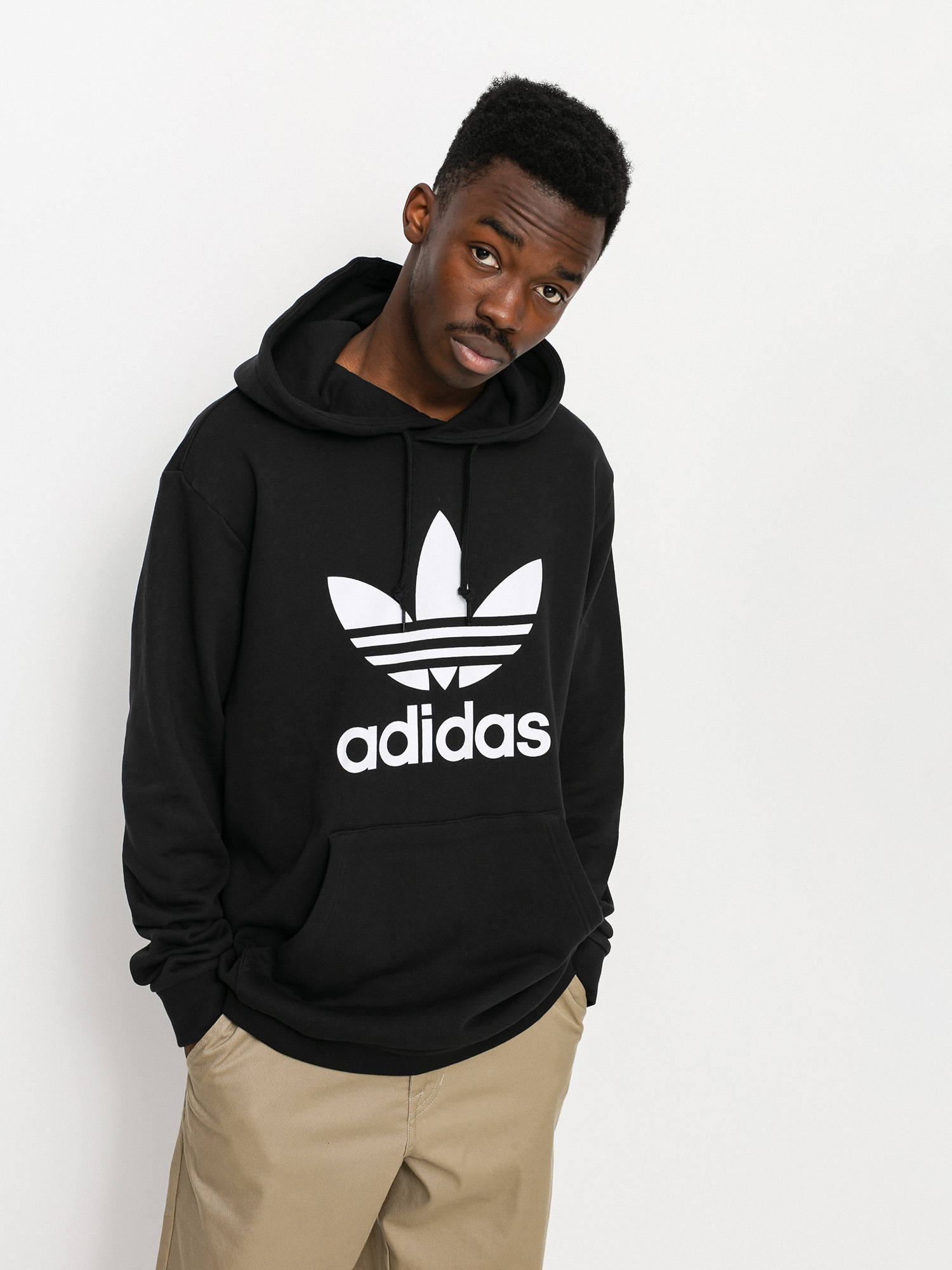 Bluza z kapturem adidas Originals Trefoil HD (black/white)