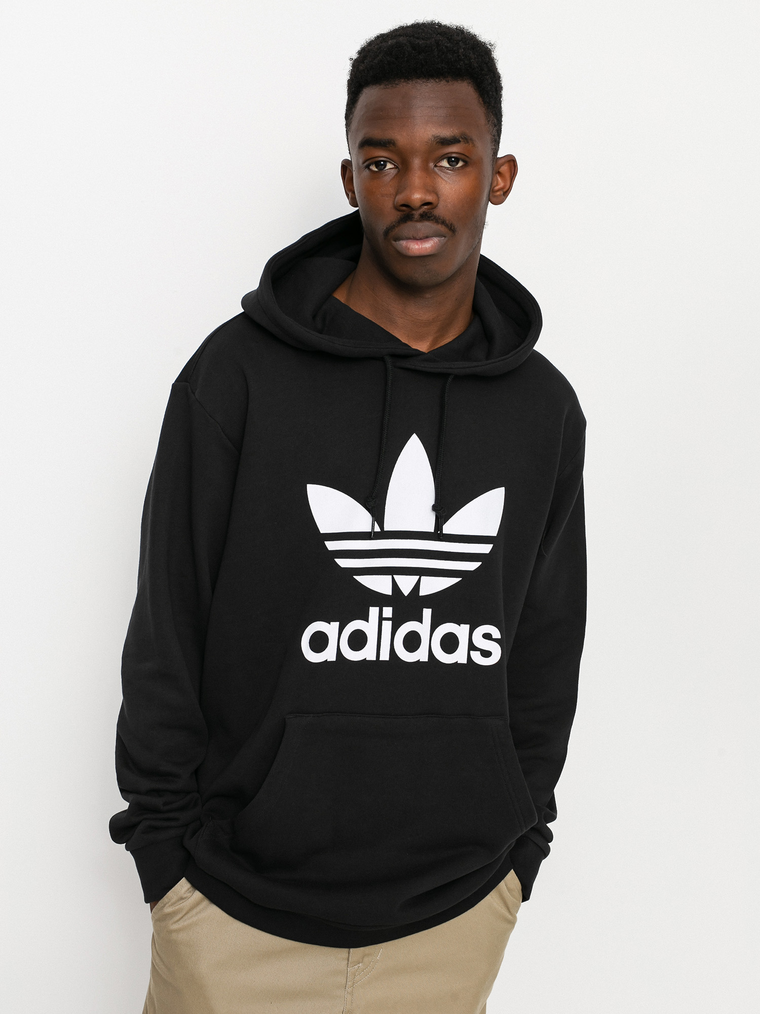 Bluza z kapturem adidas Originals Trefoil HD (black/white)