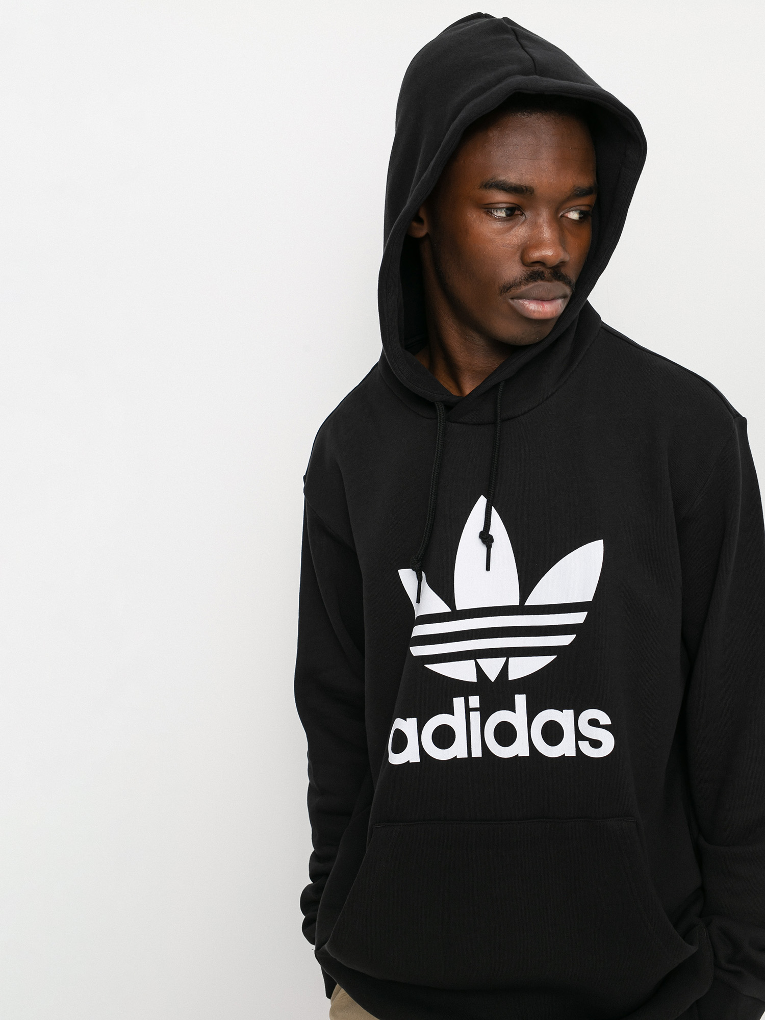 Bluza z kapturem adidas Originals Trefoil HD (black/white)