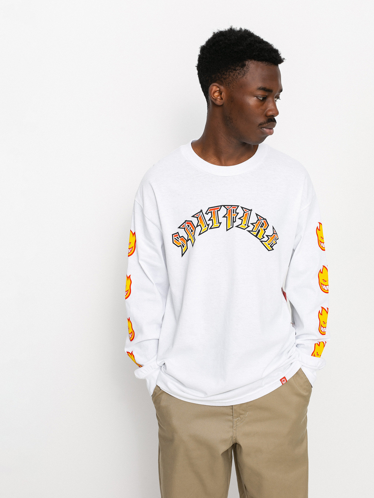 Longsleeve Spitfire Old Bighead Fl (white)