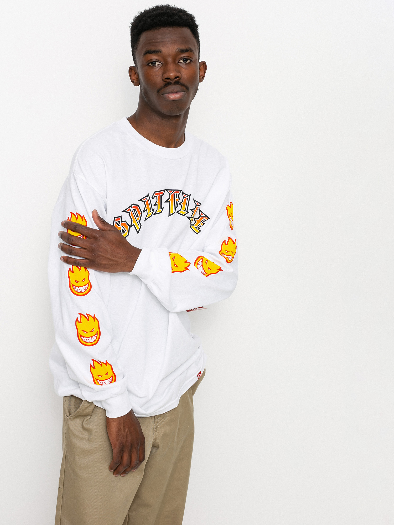 Longsleeve Spitfire Old Bighead Fl (white)