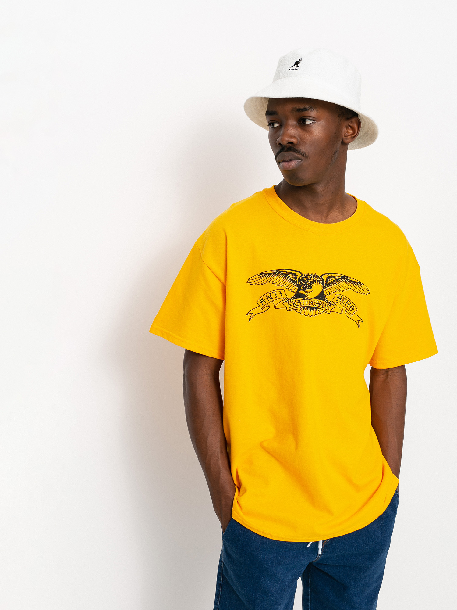 T-shirt Antihero Basic Eagle (gold/black)