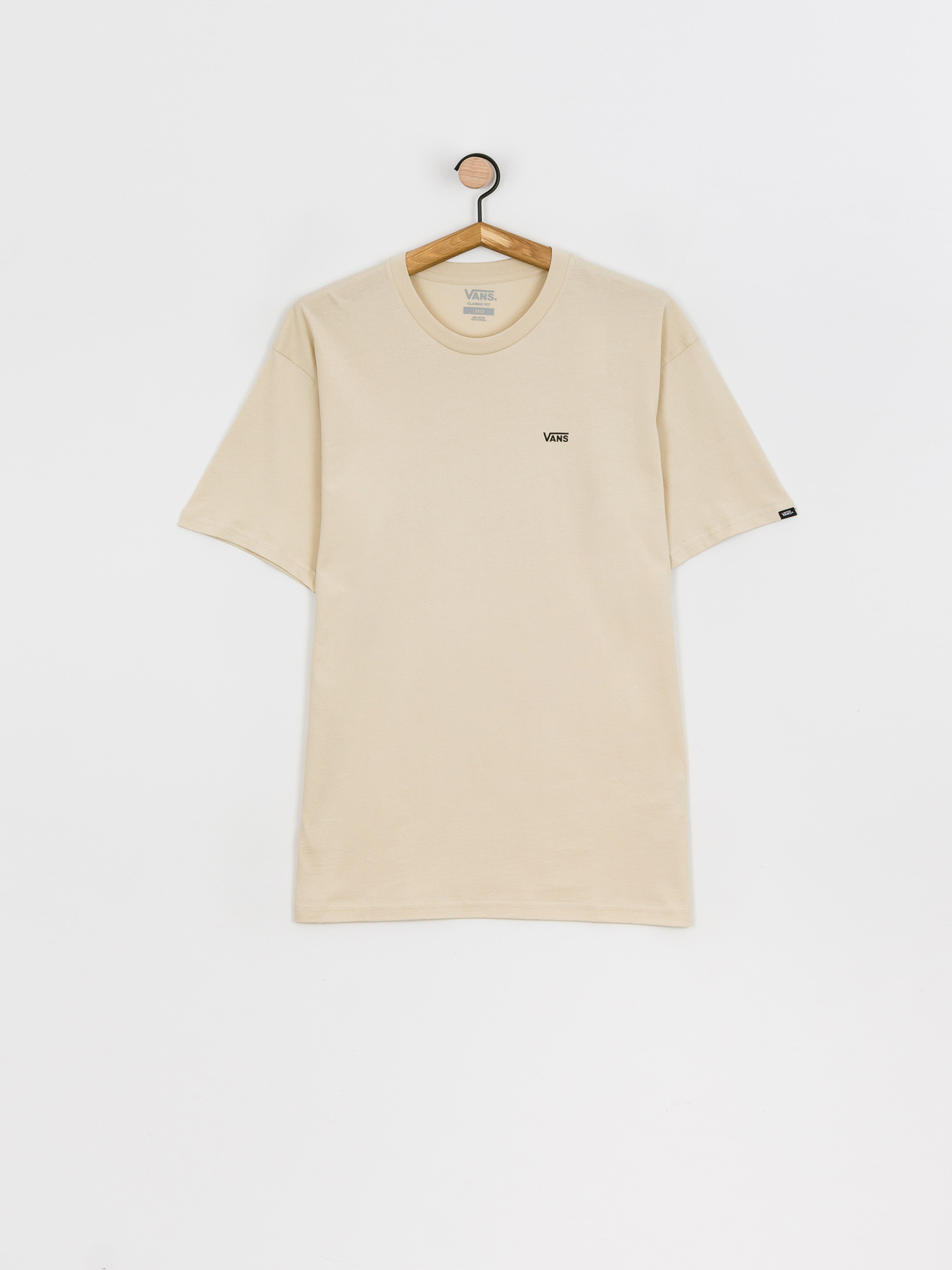 T-shirt Vans Left Chest Logo (oatmeal/black)