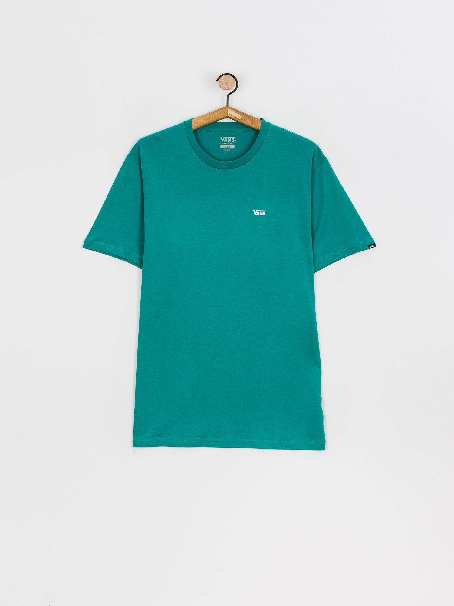 T-shirt Vans Left Chest Logo (porcelain green/white)