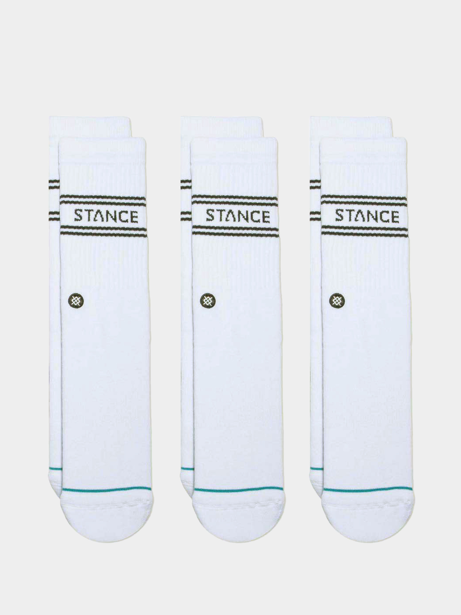 Skarpetki Stance Basic 3 Pack Crew (white)