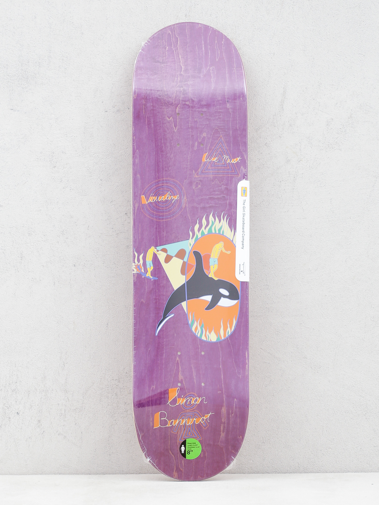 Deck Girl Skateboard Bannerot Visualize Purple W41 (purple)