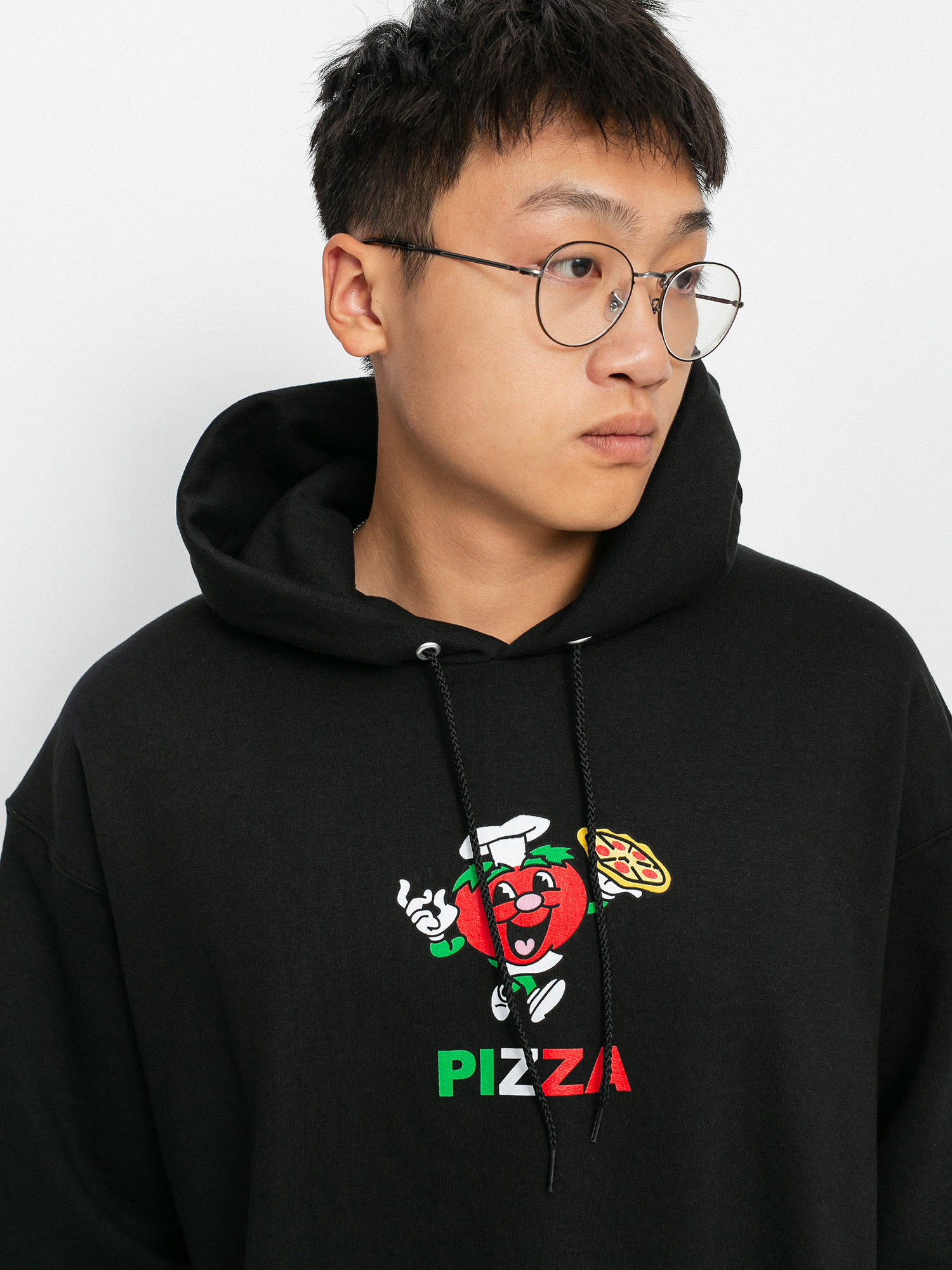Bluza z kapturem Pizza Skateboards Tomato Chef Champion HD (black)