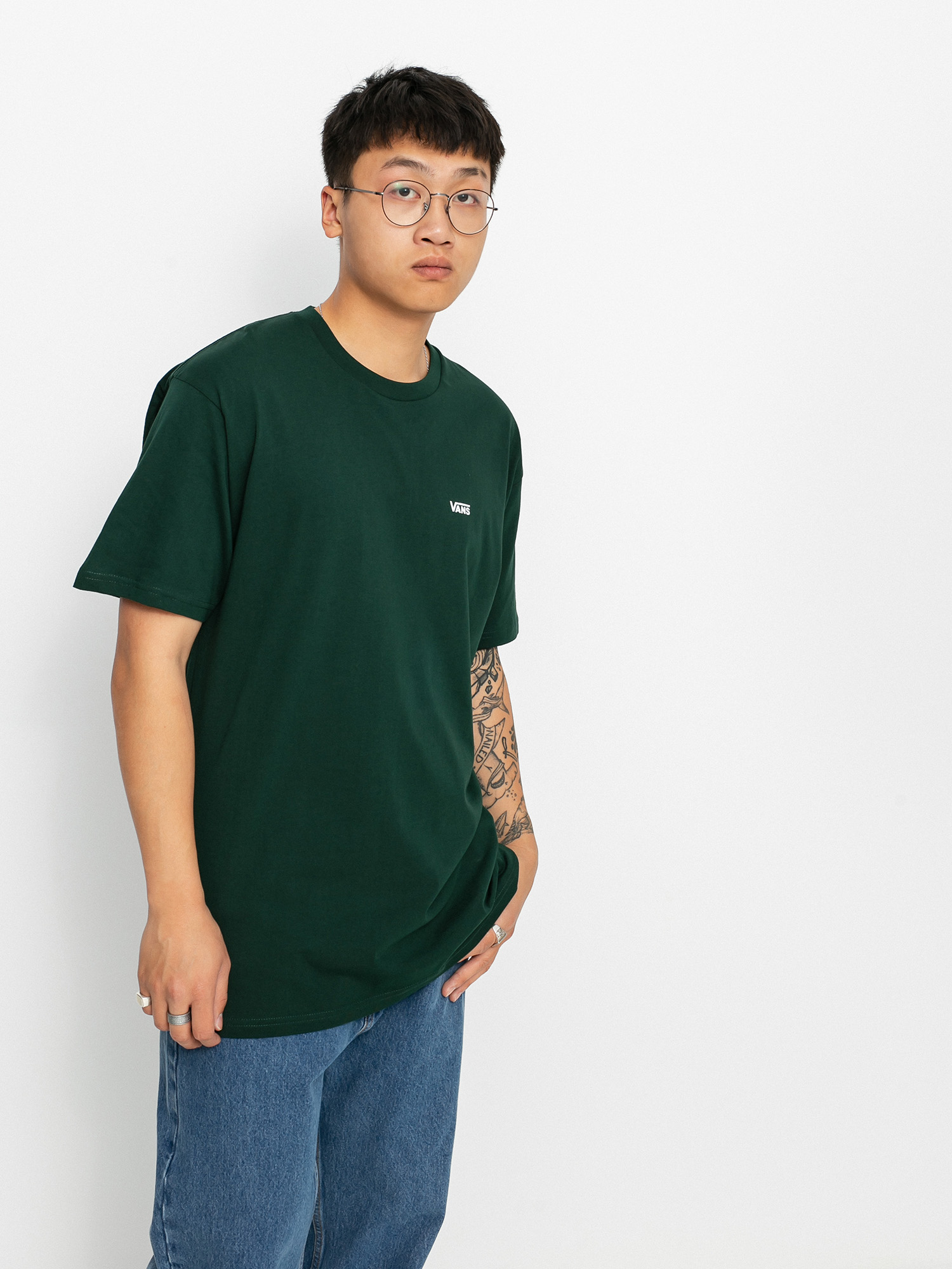 T-shirt Vans Left Chest Logo (scarab)