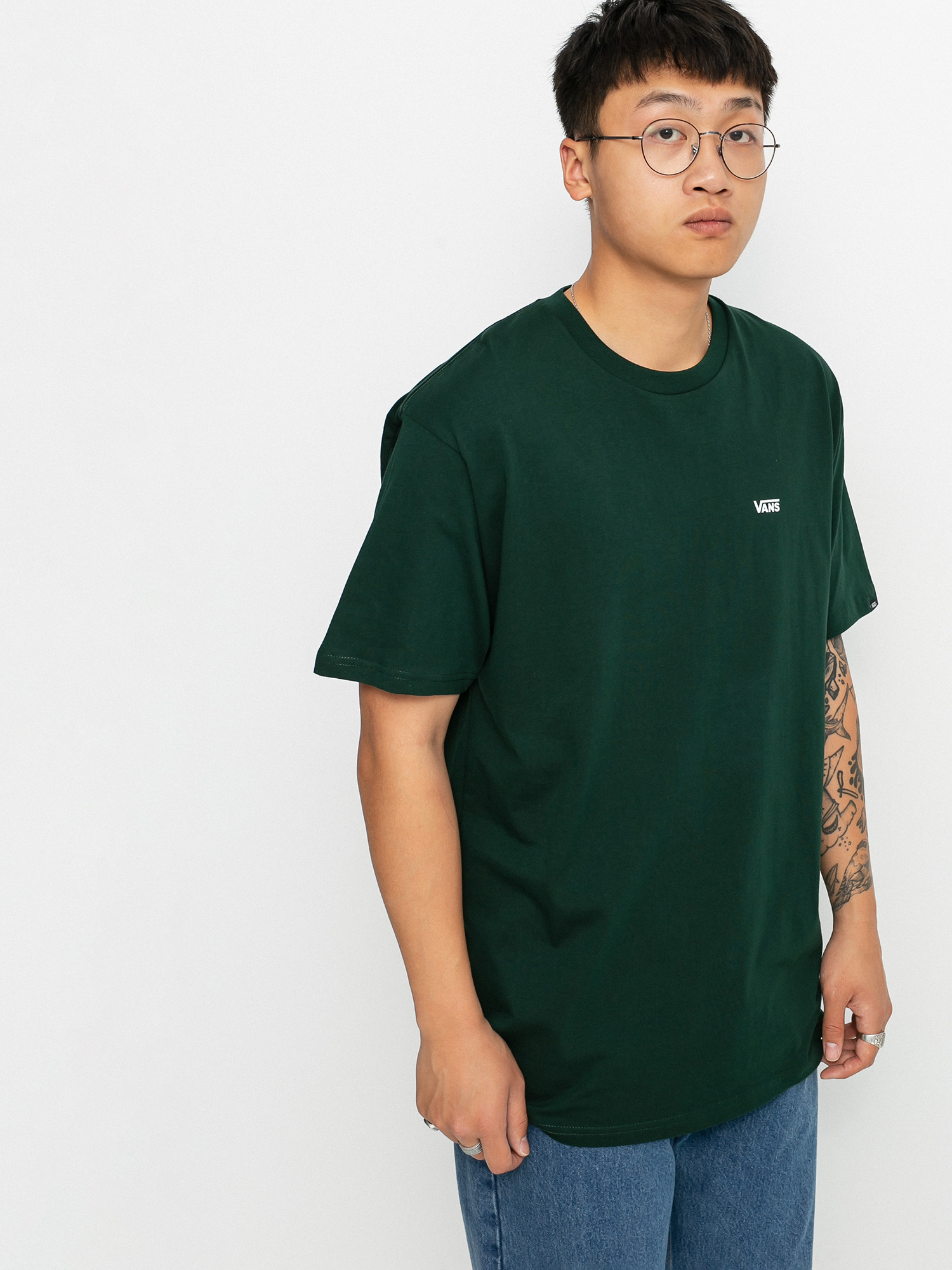 T-shirt Vans Left Chest Logo (scarab)