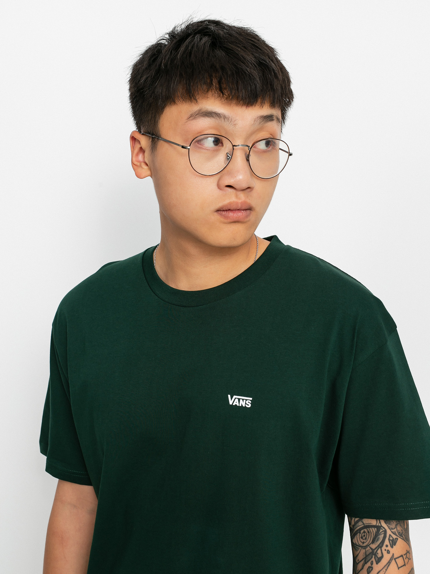 T-shirt Vans Left Chest Logo (scarab)