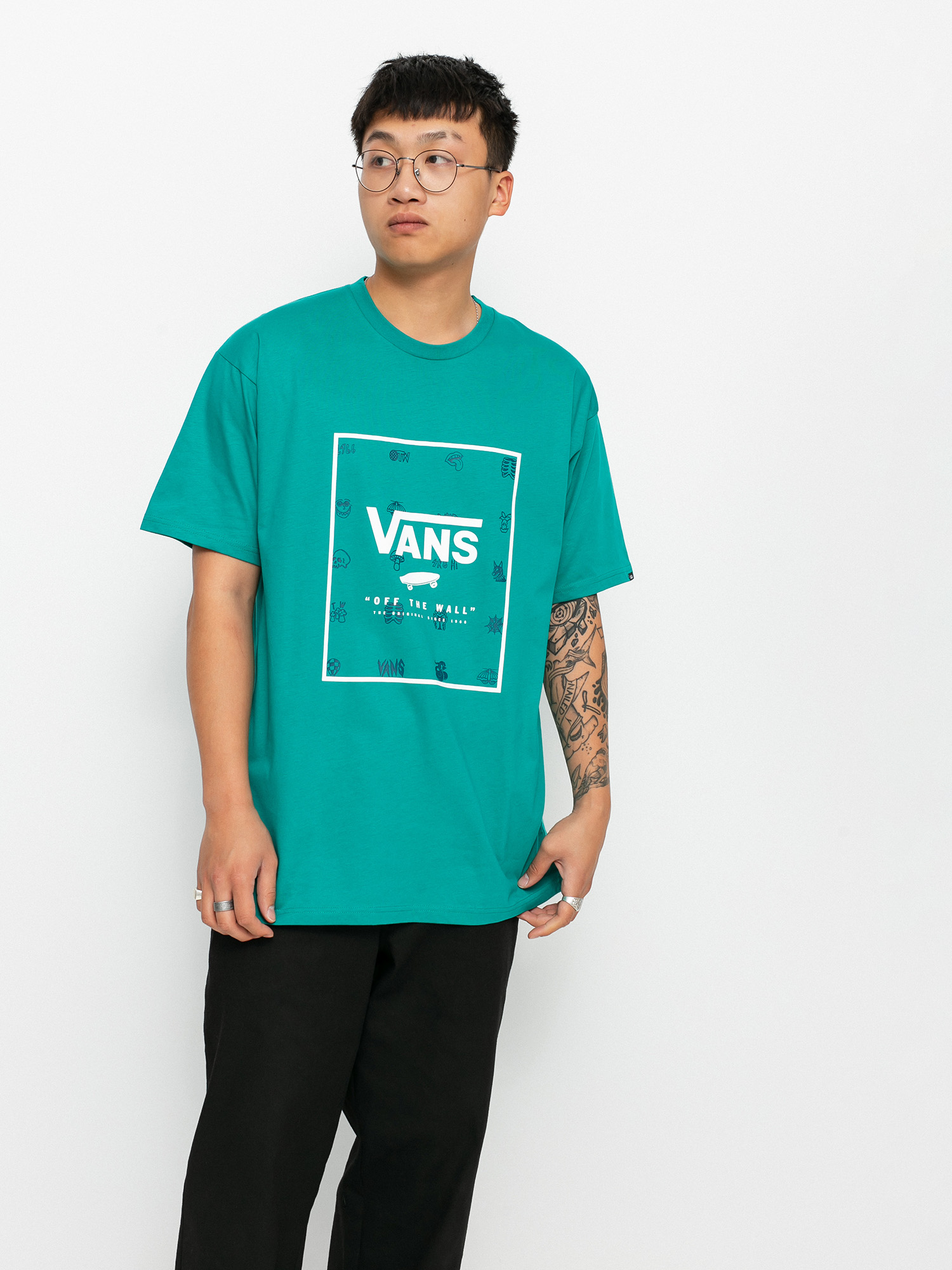 T-shirt Vans Classic Print Box (porcelain/lost and found)