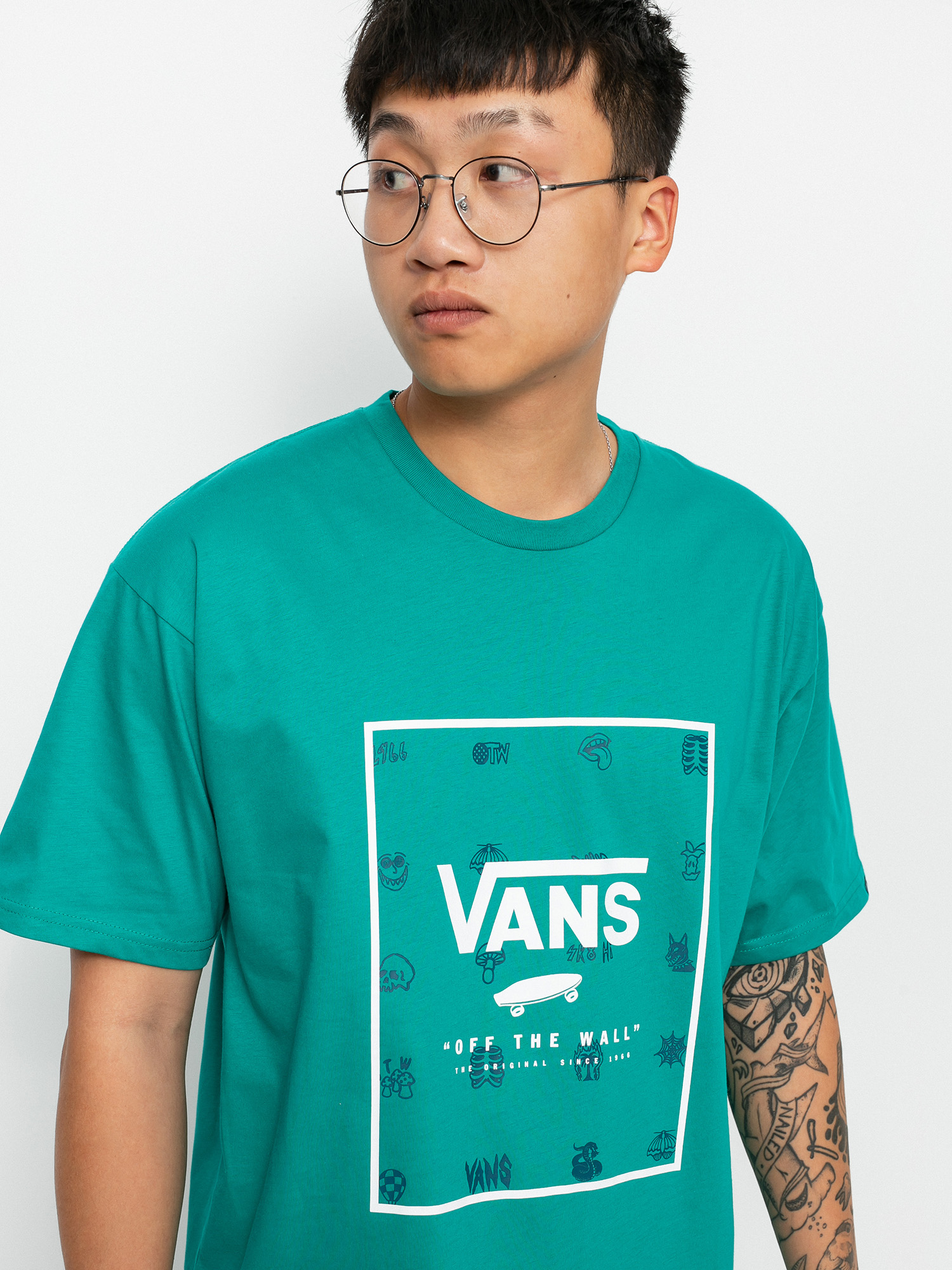 T-shirt Vans Classic Print Box (porcelain/lost and found)