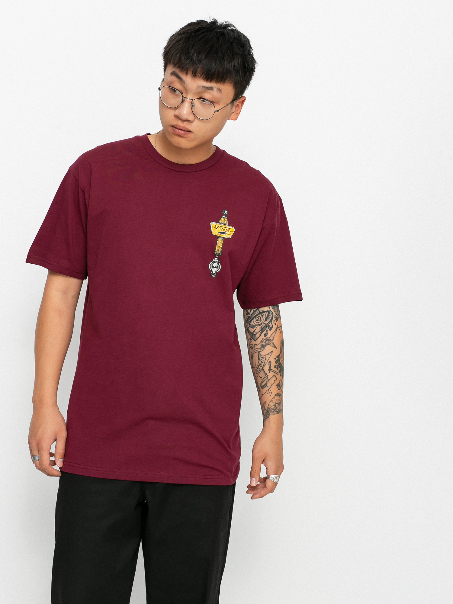 T-shirt Vans Off The Wall Tavern (burgundy)