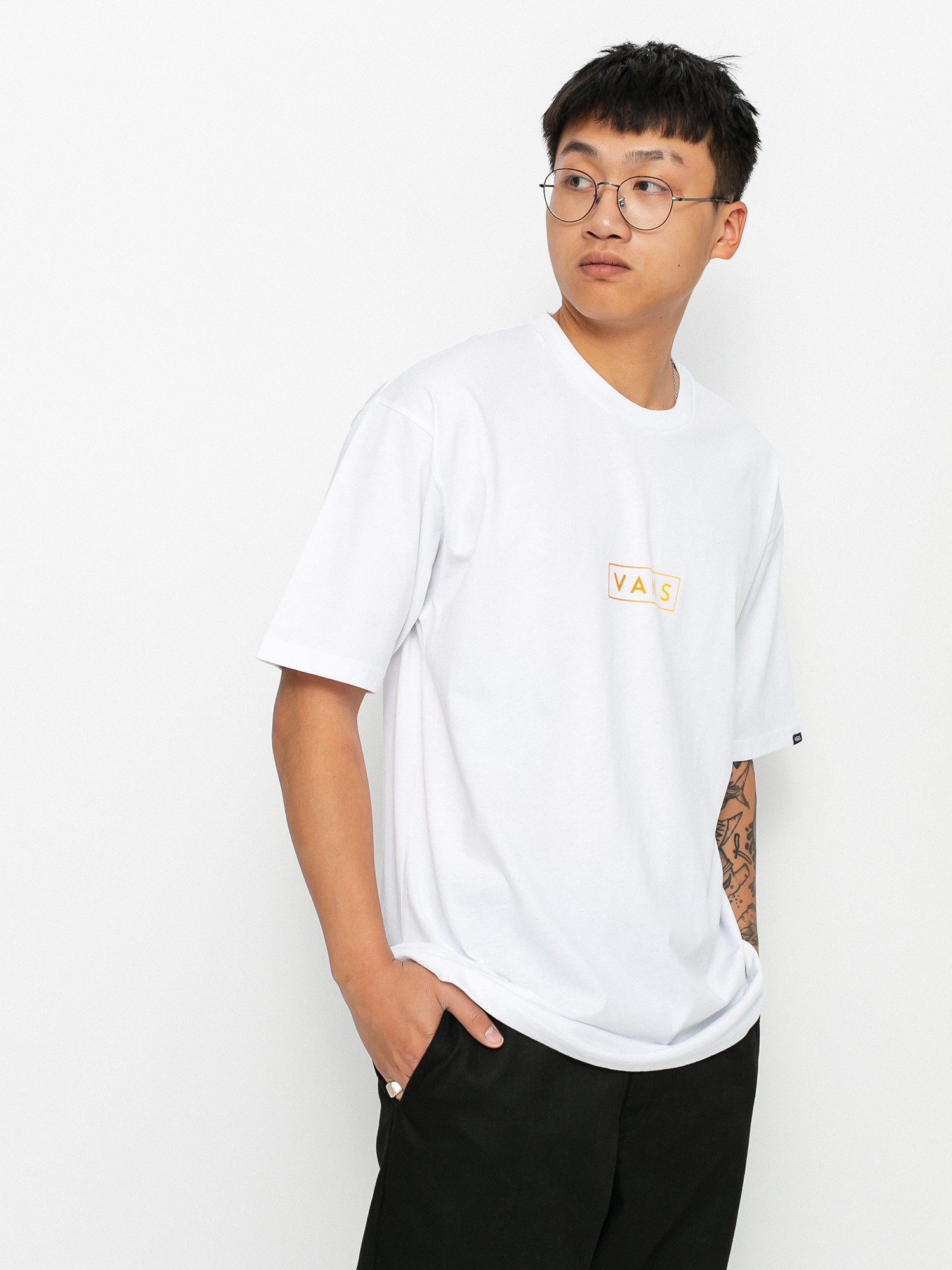 T-shirt Vans Classic Easy Box (white/buttercup)