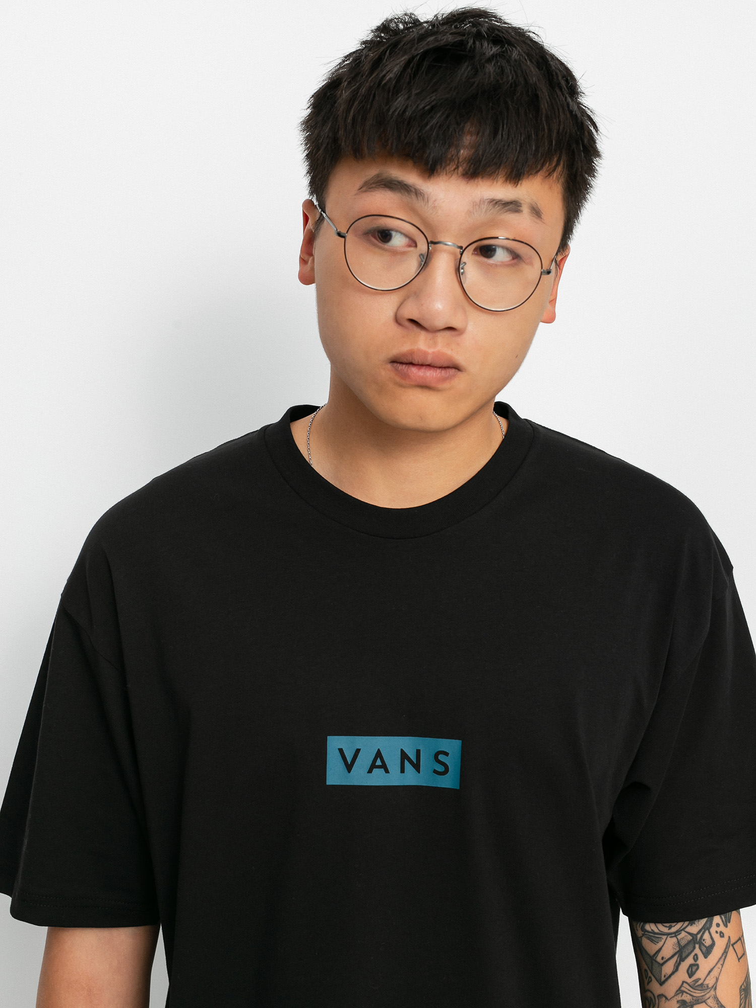 T-shirt Vans Classic Easy Box (black/blue coral)