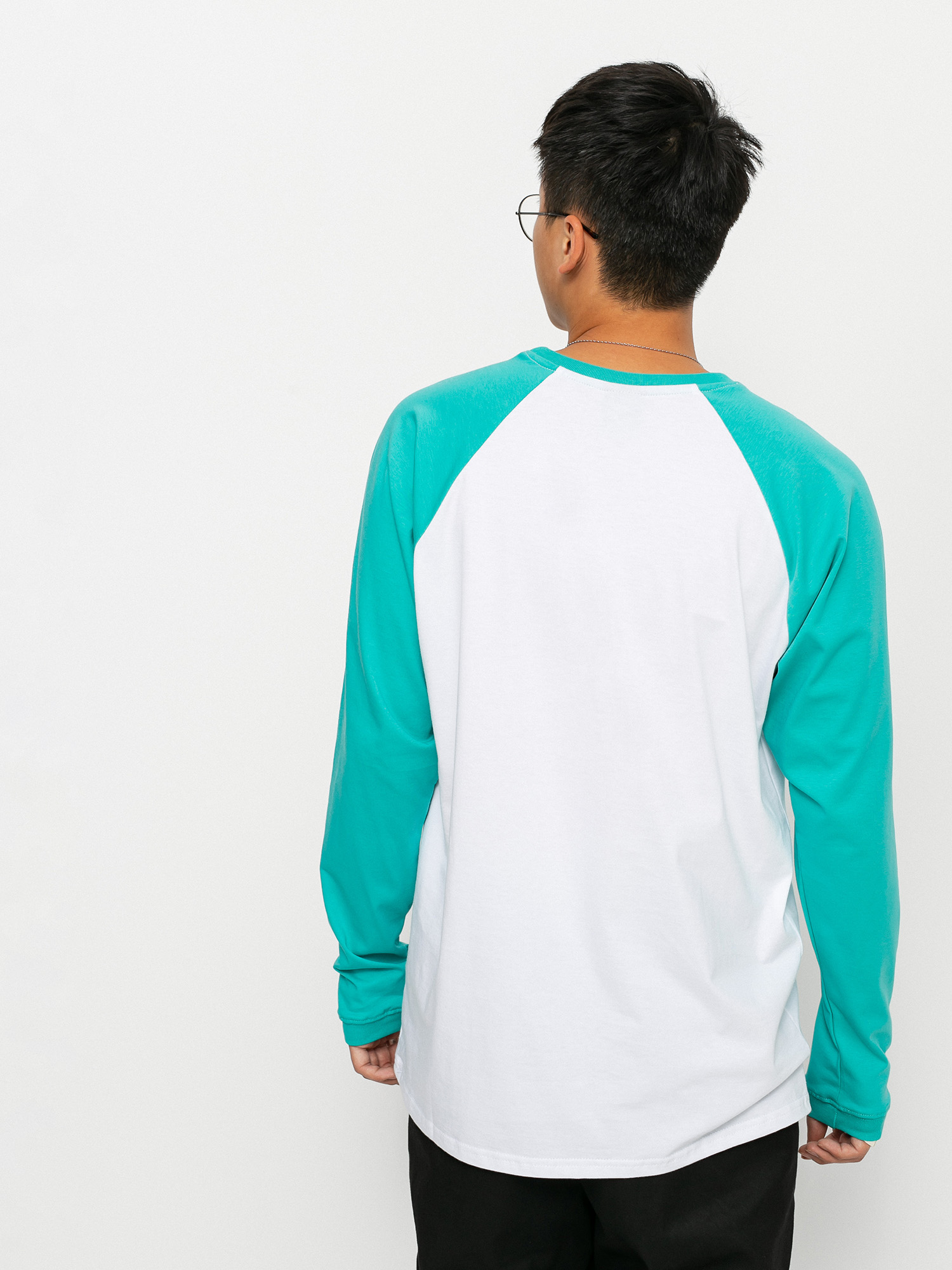 Longsleeve Nervous Classic (aqua/white)