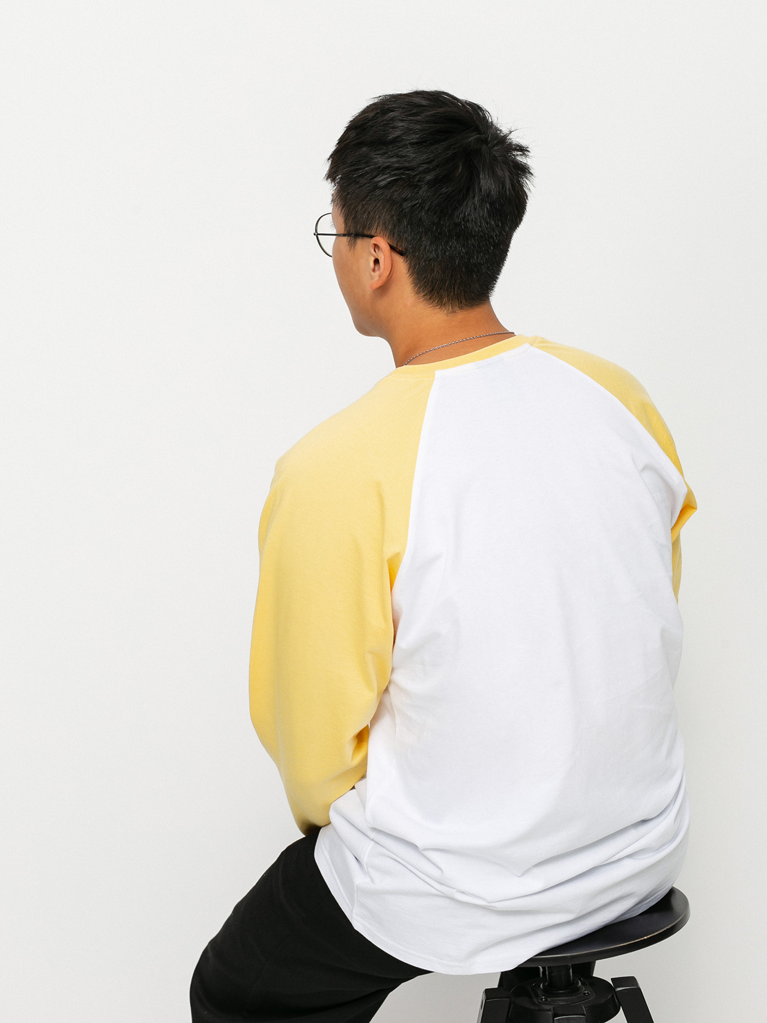 Longsleeve Nervous Classic (yellow/white)