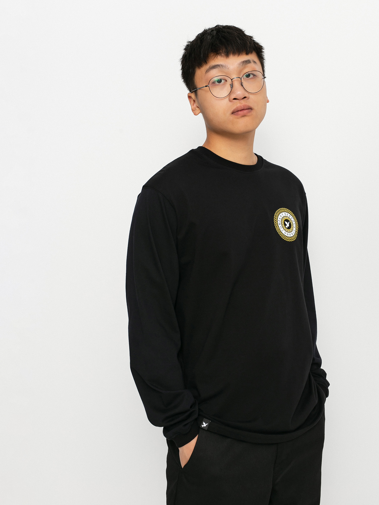 Longsleeve Nervous Swirl (black)