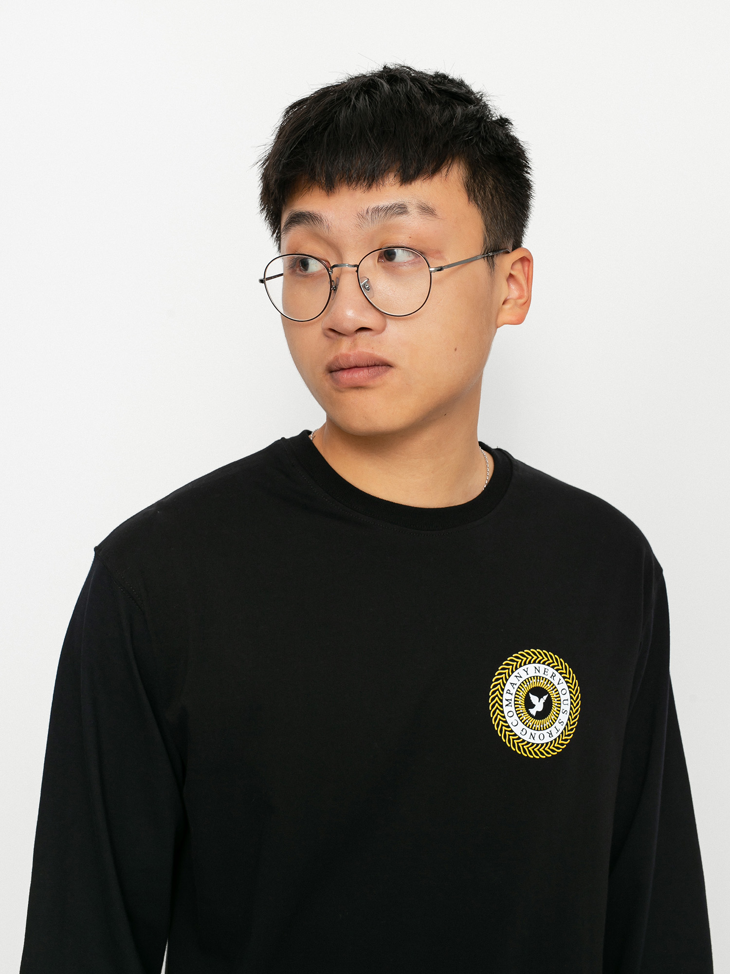 Longsleeve Nervous Swirl (black)