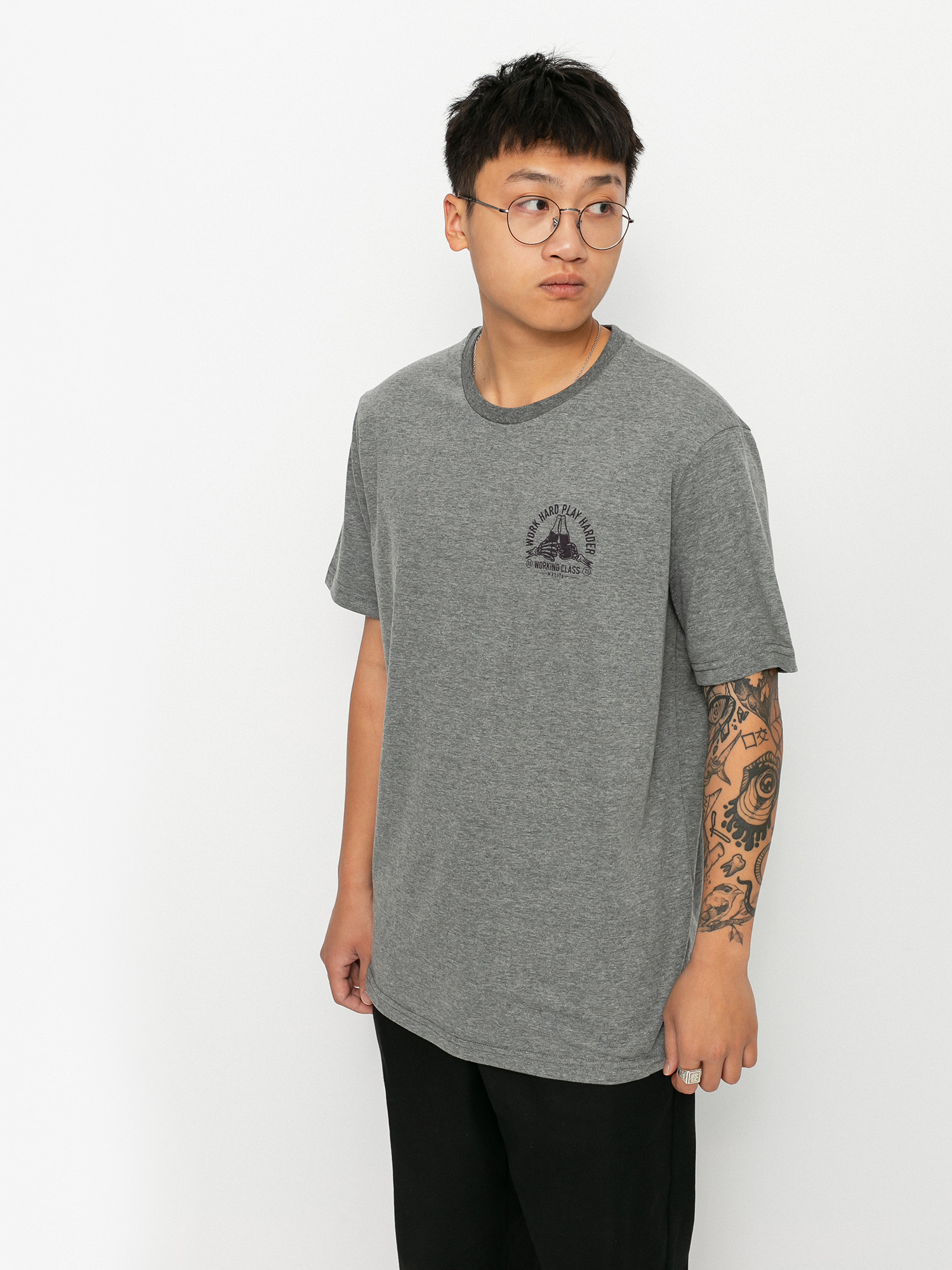 T-shirt Malita Bottles (heather grey)