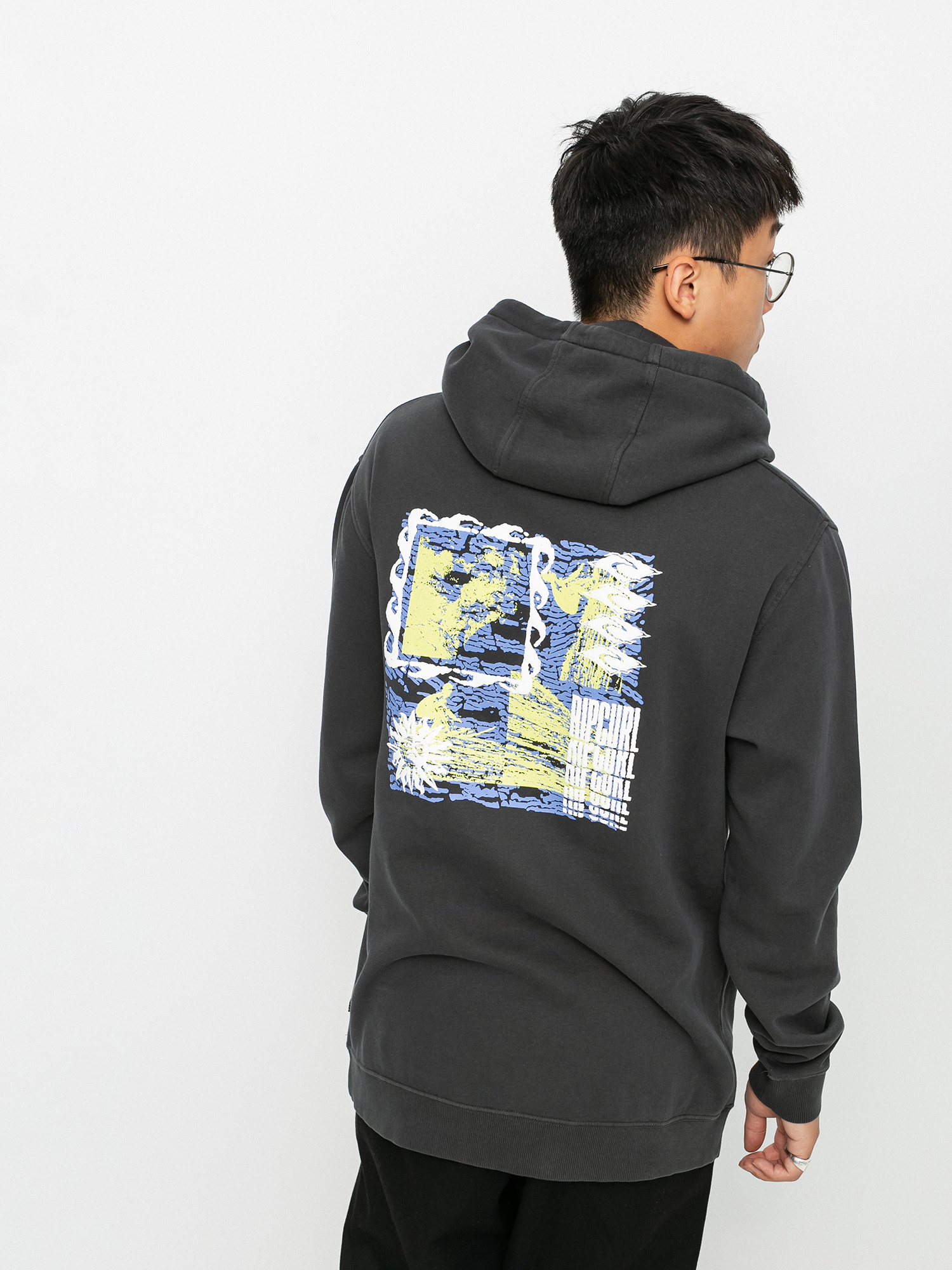 Bluza z kapturem Rip Curl Mind Waves HD (washed black)