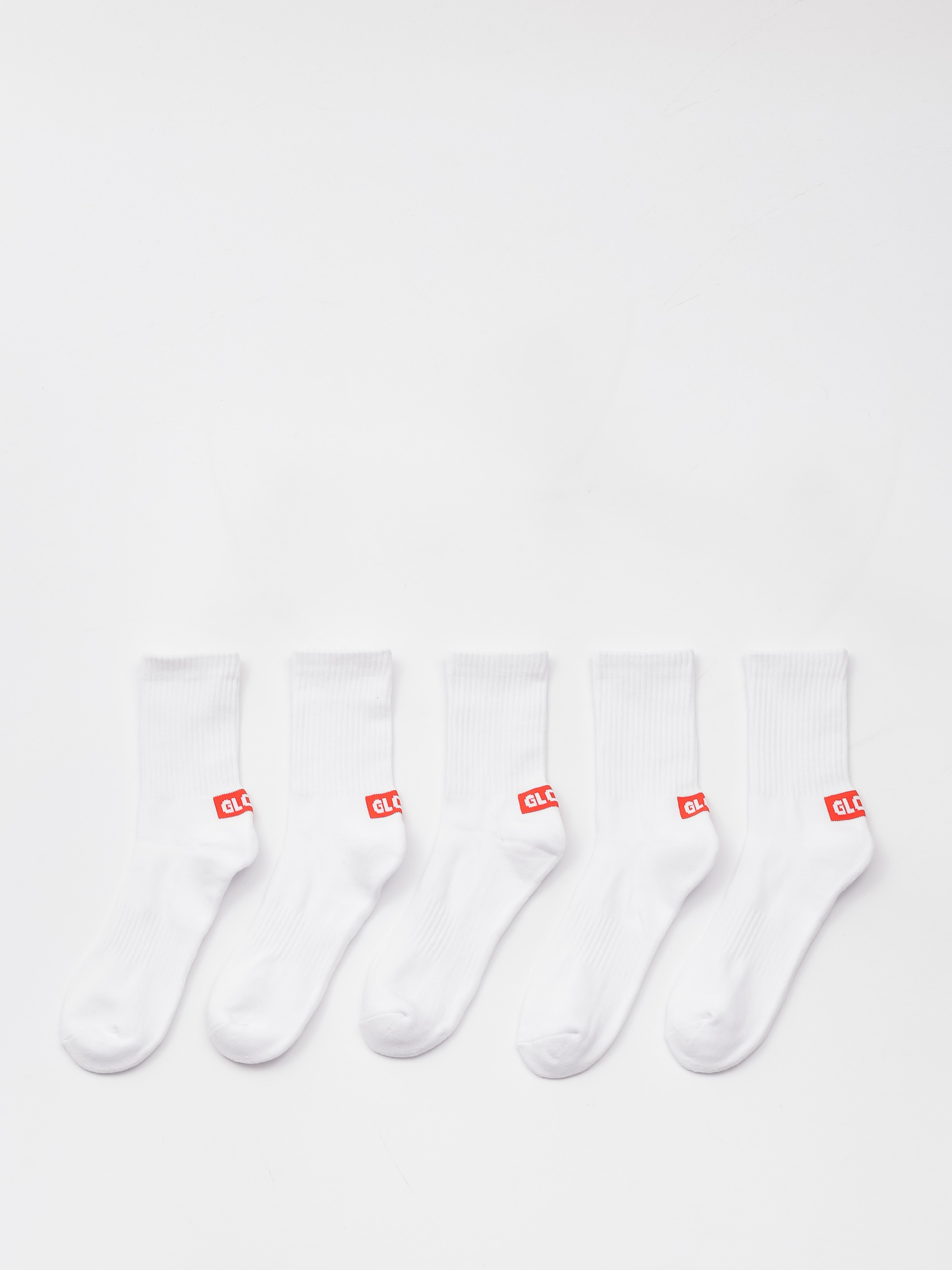 Skarpetki Globe Minibar Crew 5 Pack (white)
