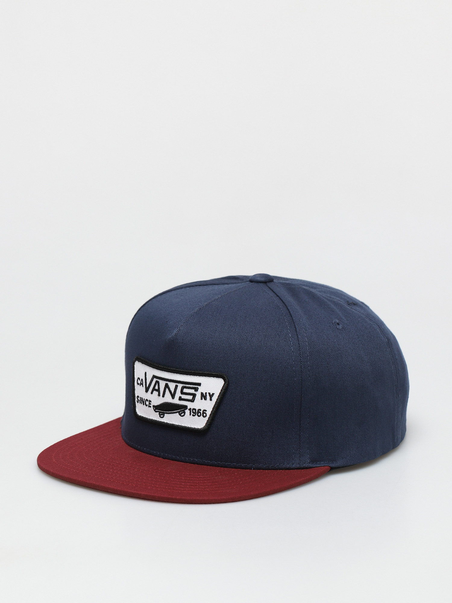 Czapka z daszkiem Vans Full Patch Snapback (dress blues/pomegranate)