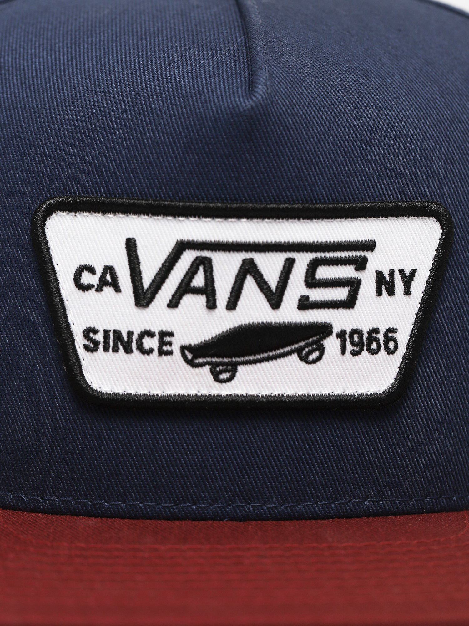 Czapka z daszkiem Vans Full Patch Snapback (dress blues/pomegranate)
