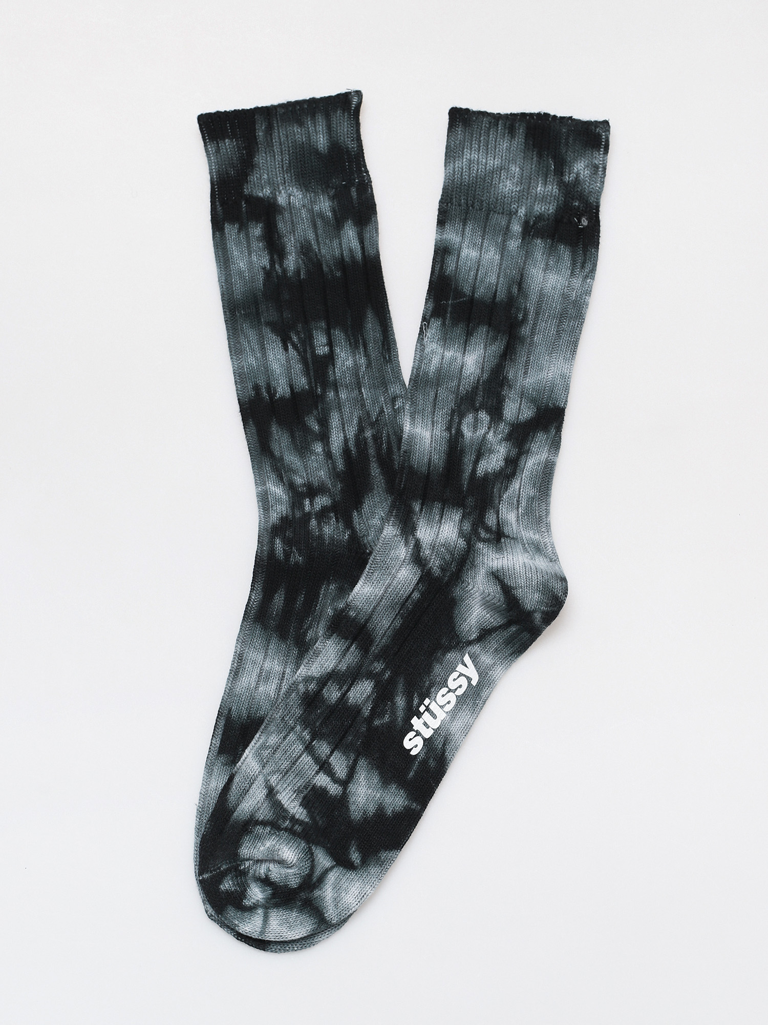 Skarpetki Stussy Dyed Ribbed Crew (grey)