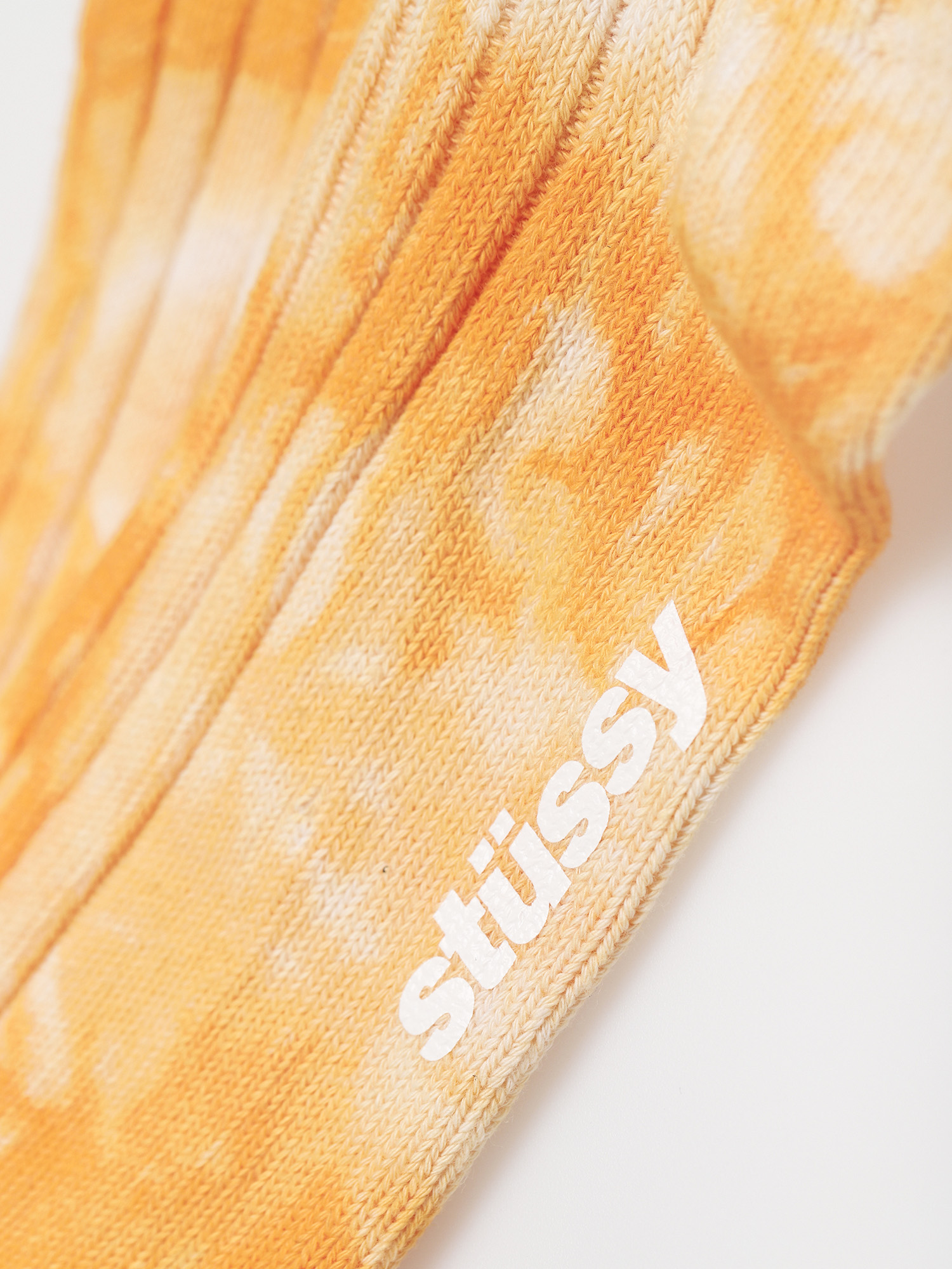 Skarpetki Stussy Dyed Ribbed Crew (yellow)