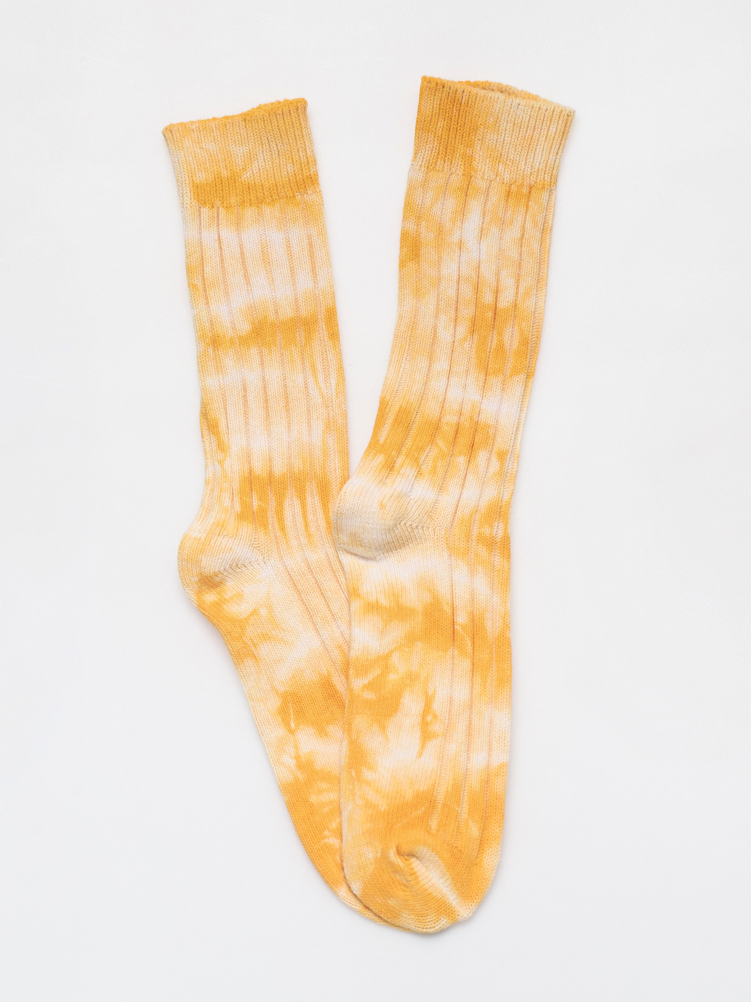Skarpetki Stussy Dyed Ribbed Crew (yellow)