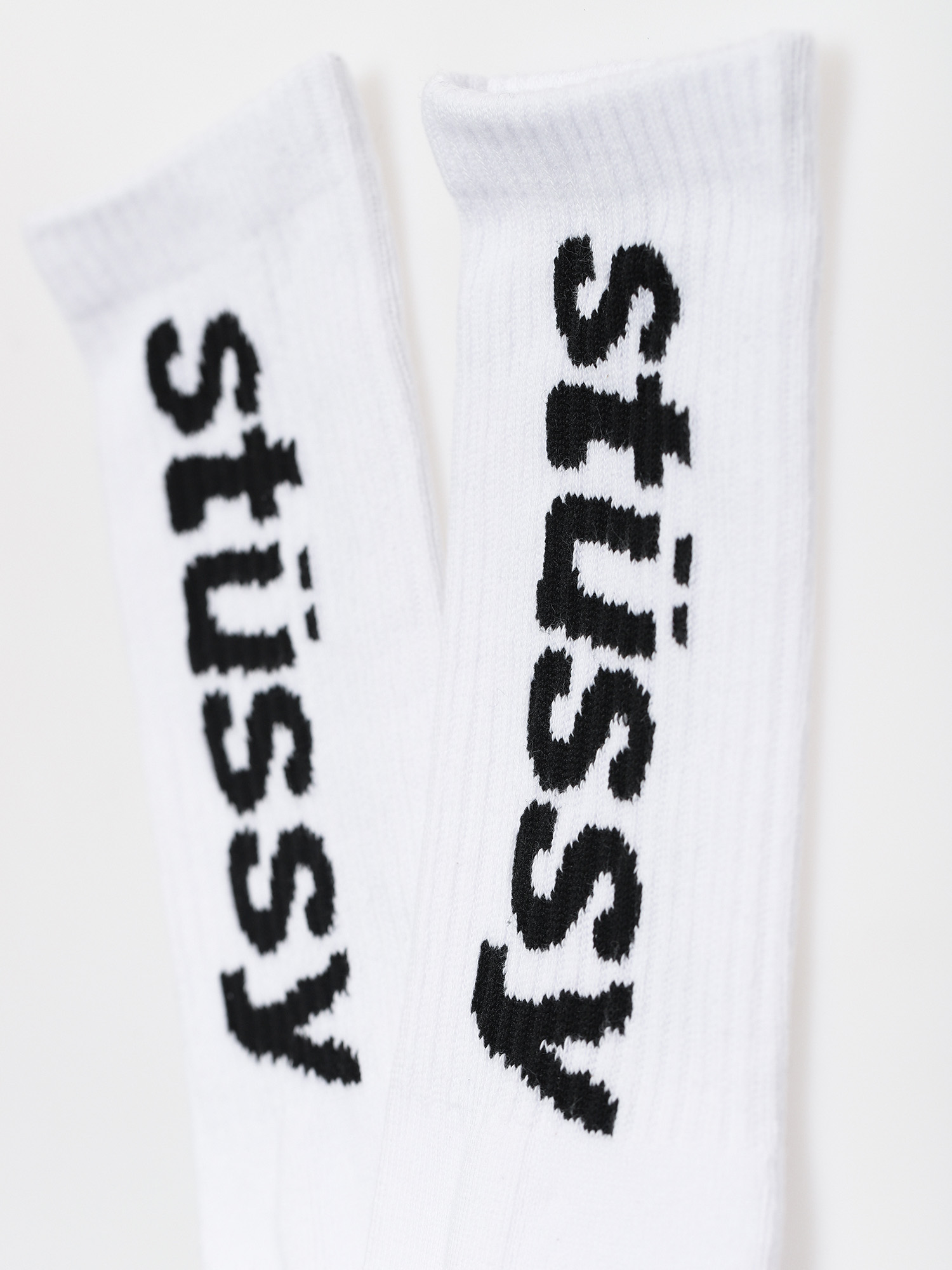 Skarpetki Stussy Helvetica Jacquard Crew (white)
